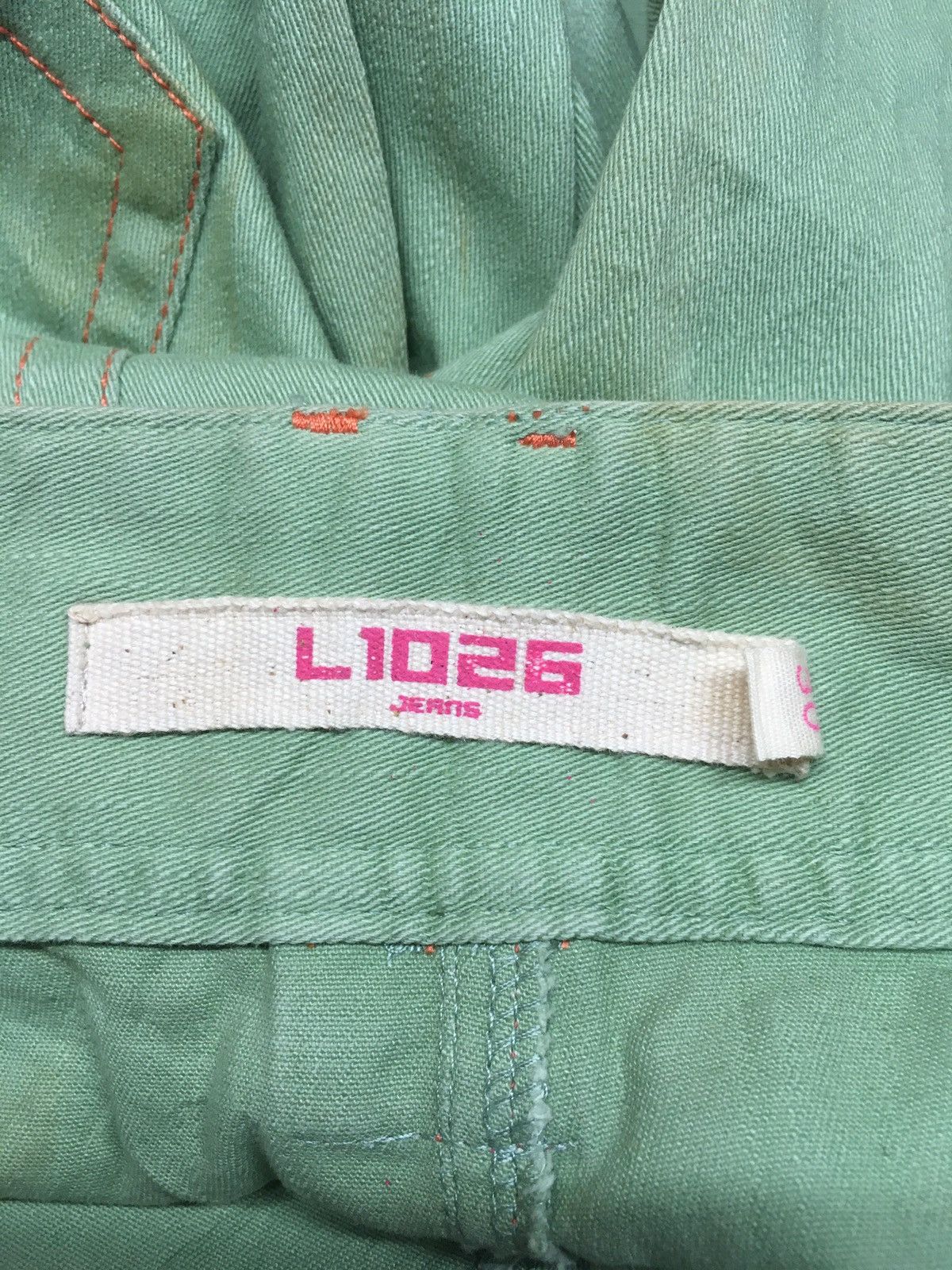 Japanese Brand × Vintage L 1026 light green denim japan Size US 30 / EU 46 - 12 Thumbnail