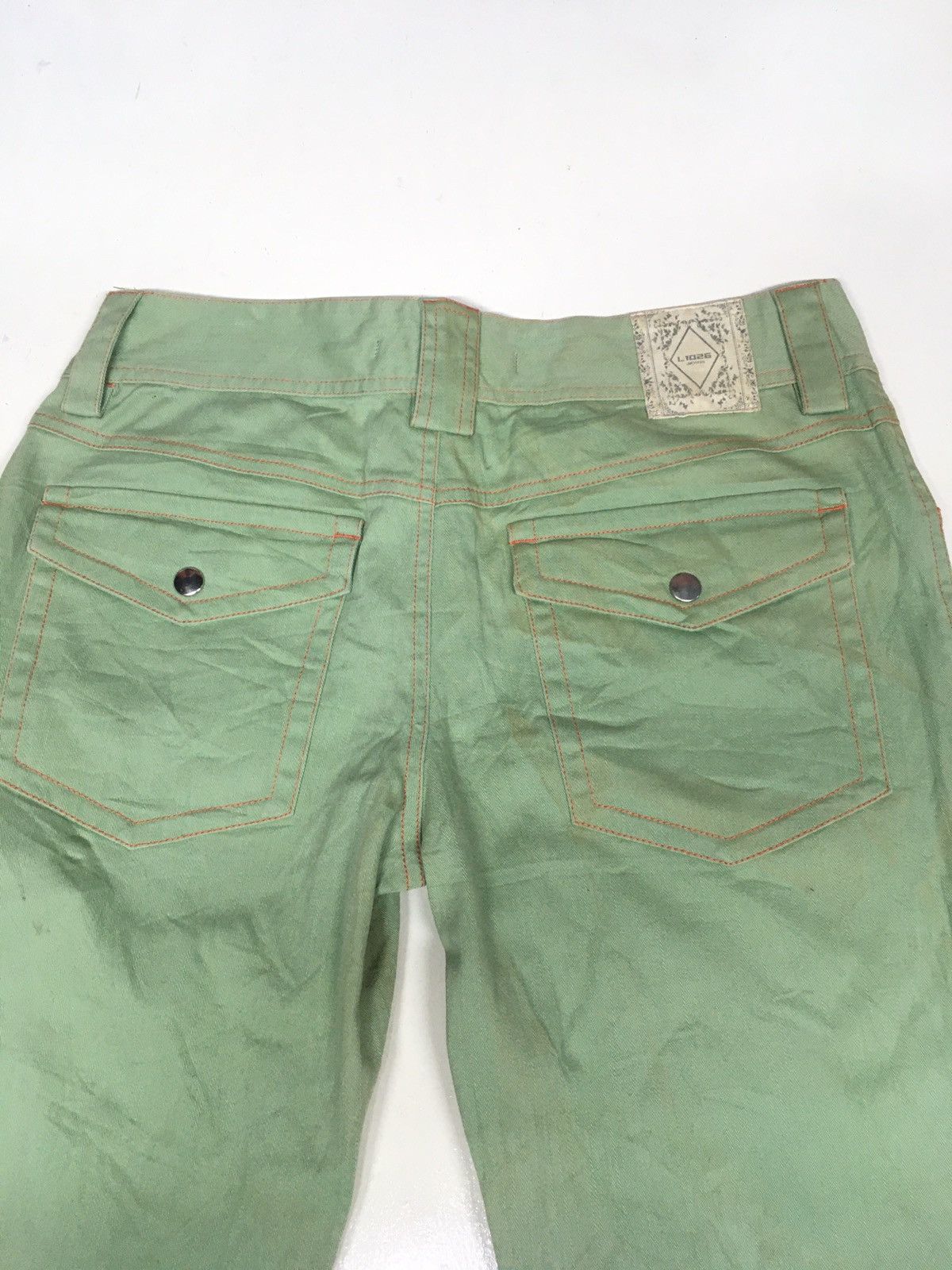 Japanese Brand × Vintage L 1026 light green denim japan Size US 30 / EU 46 - 6 Thumbnail