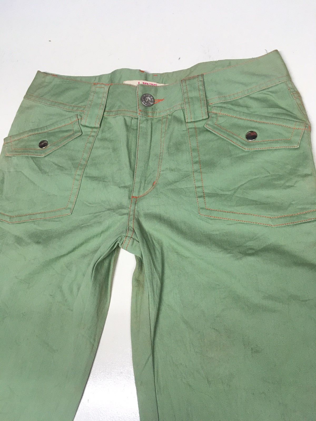 Japanese Brand × Vintage L 1026 light green denim japan Size US 30 / EU 46 - 5 Thumbnail