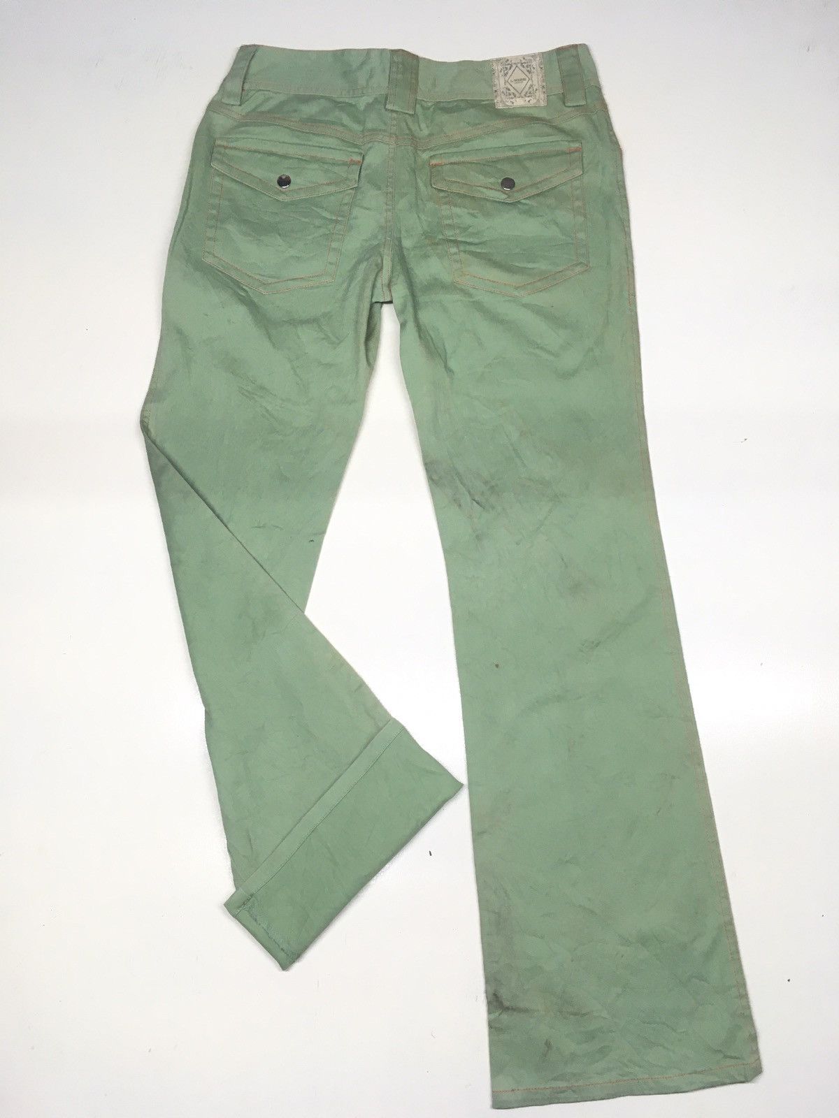 Japanese Brand × Vintage L 1026 light green denim japan Size US 30 / EU 46 - 10 Thumbnail