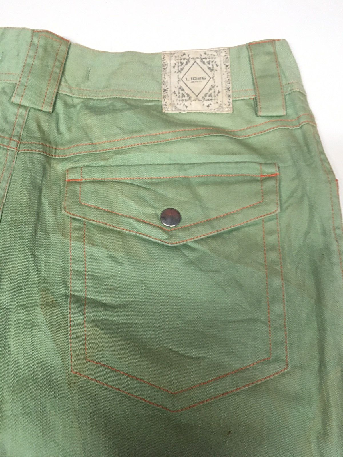 Japanese Brand × Vintage L 1026 light green denim japan Size US 30 / EU 46 - 11 Thumbnail