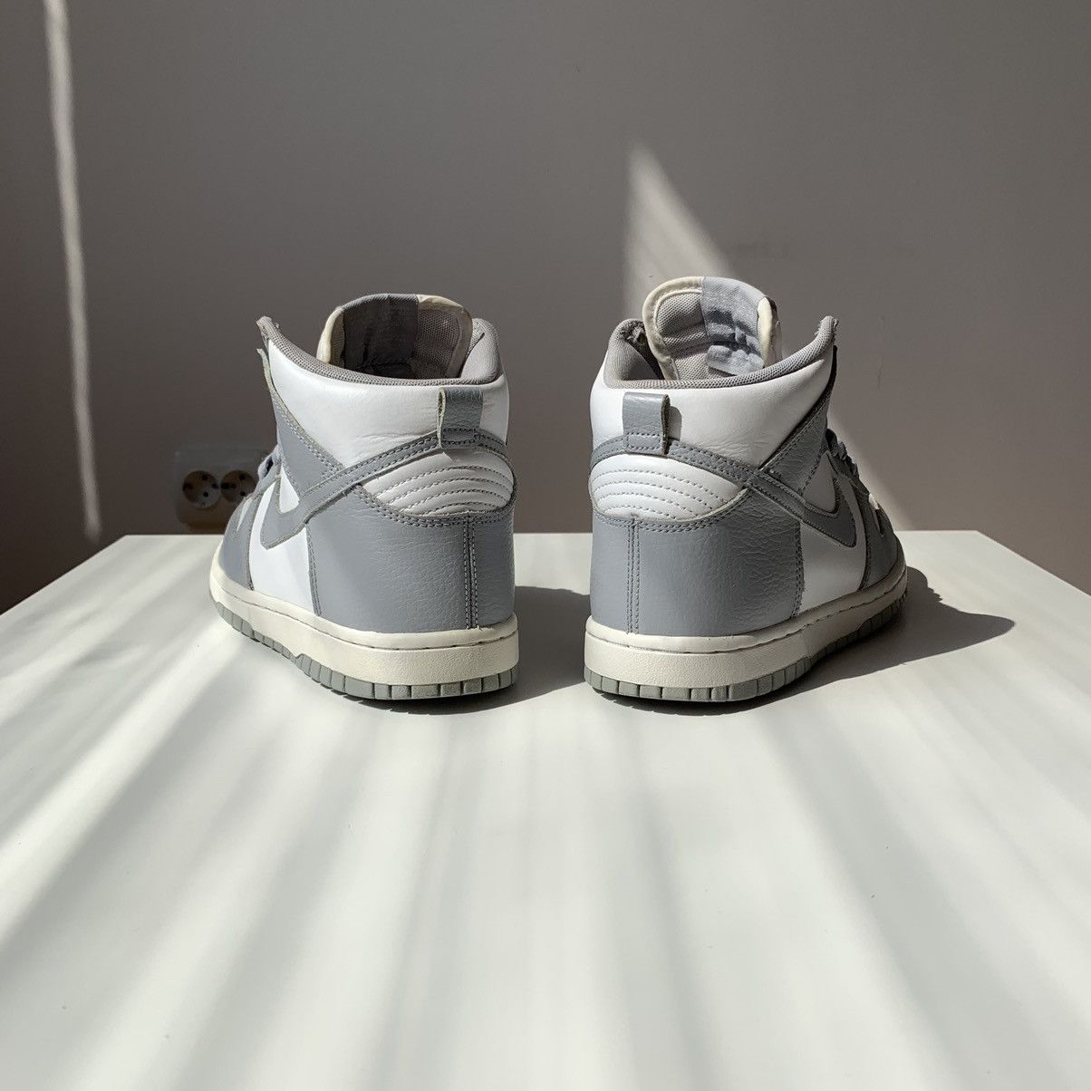 Nike 2016 Nike Dunk High White Wolf Grey Size US 7 / IT 37 - 7 Thumbnail