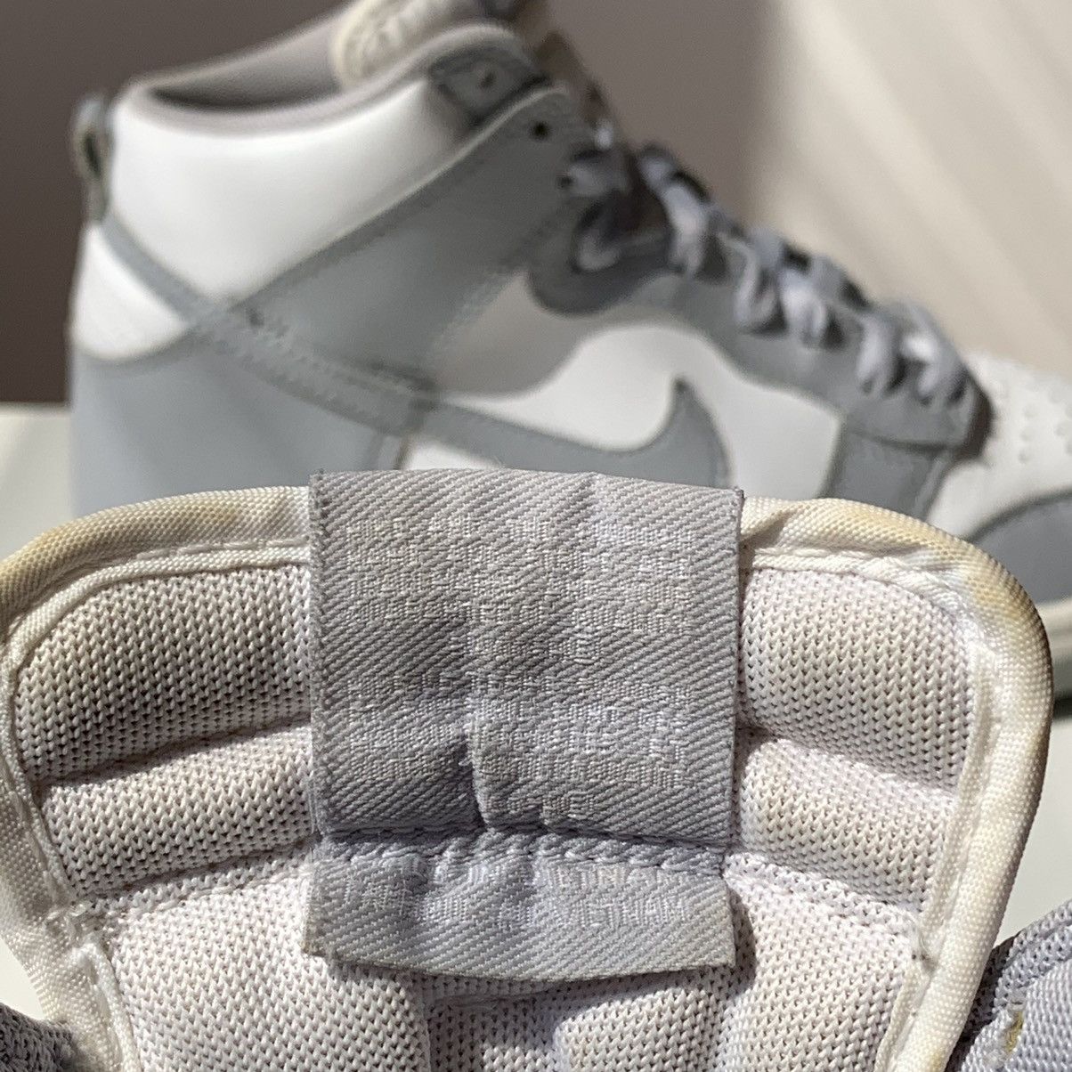 Nike 2016 Nike Dunk High White Wolf Grey Size US 7 / IT 37 - 13 Thumbnail