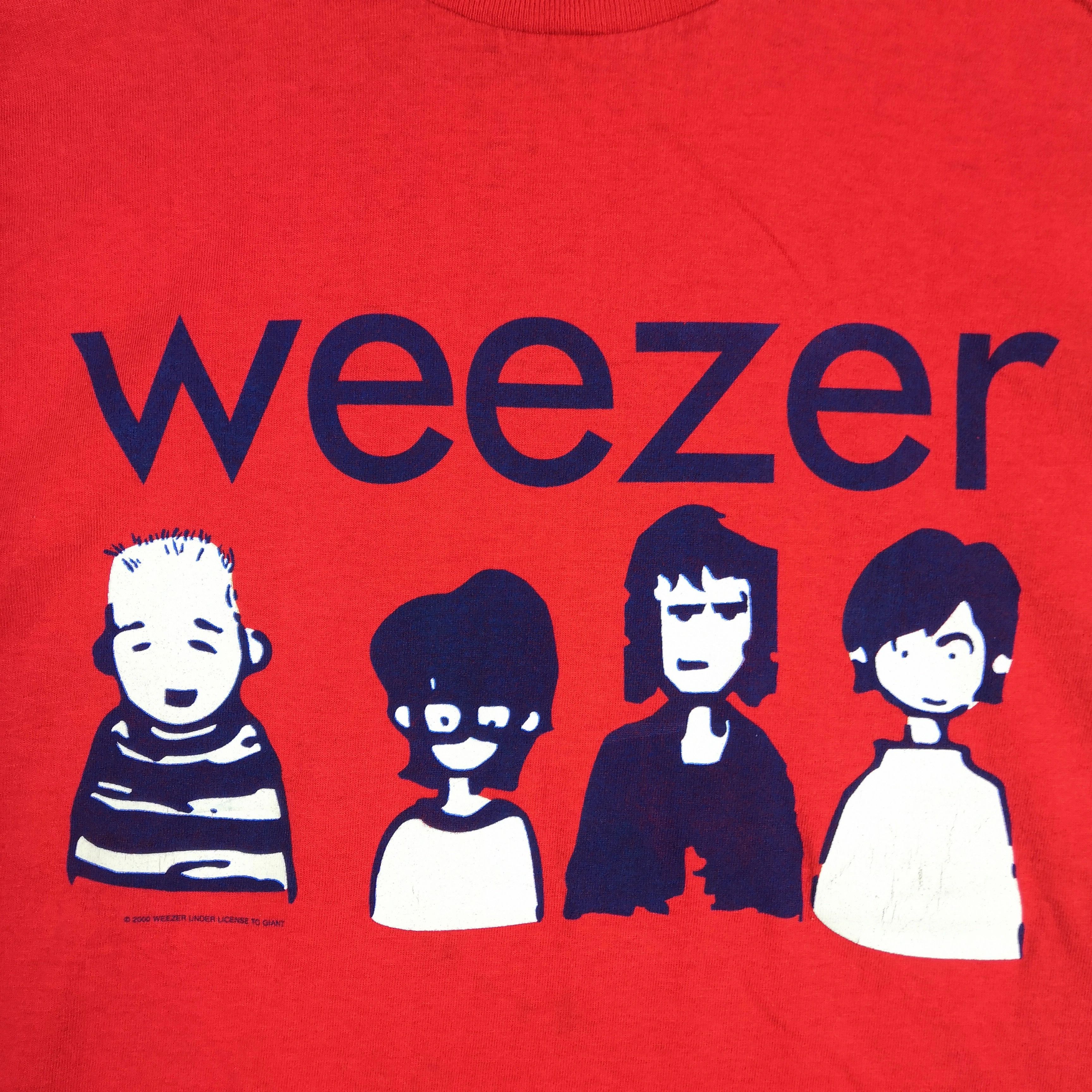 Band Tees Vintage 90s Weezer T-Shirt Band Tour Tee Size US M / EU 48-50 / 2 - 3 Thumbnail