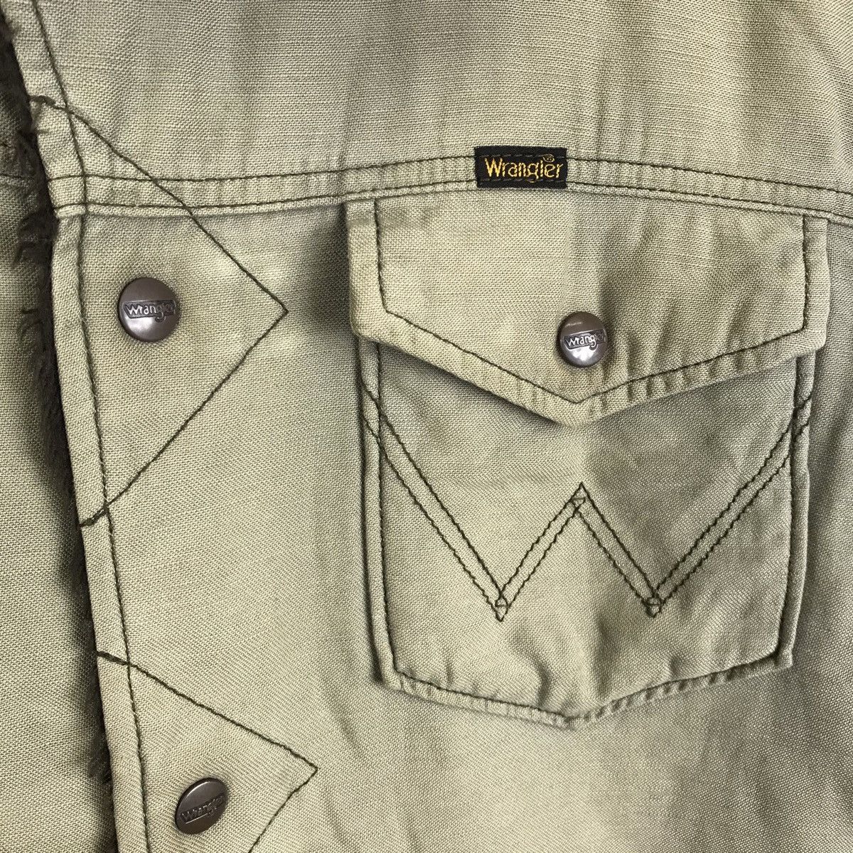 Vintage × Wrangler Vintage Faded Wrangler Wrange Coat Sherpa Jacket Size US L / EU 52-54 / 3 - 5 Thumbnail