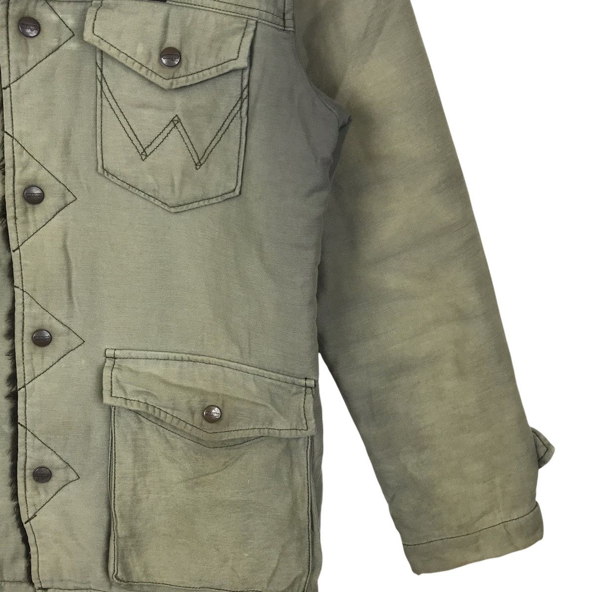 Vintage × Wrangler Vintage Faded Wrangler Wrange Coat Sherpa Jacket Size US L / EU 52-54 / 3 - 4 Thumbnail