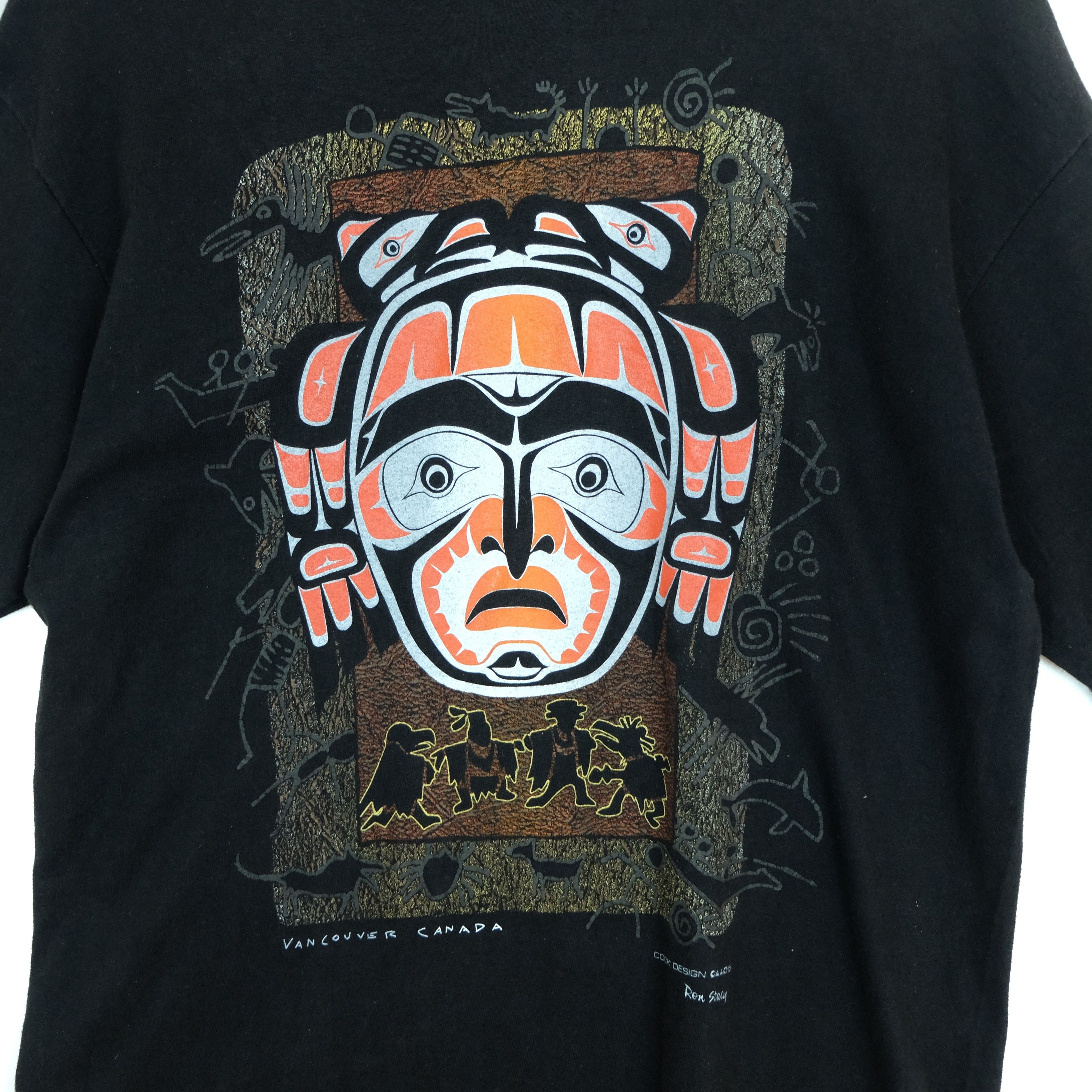 Hanes 90's HANES Vancouver Canada Ren Stacy Graphic T Shirt Size US L / EU 52-54 / 3 - 3 Thumbnail