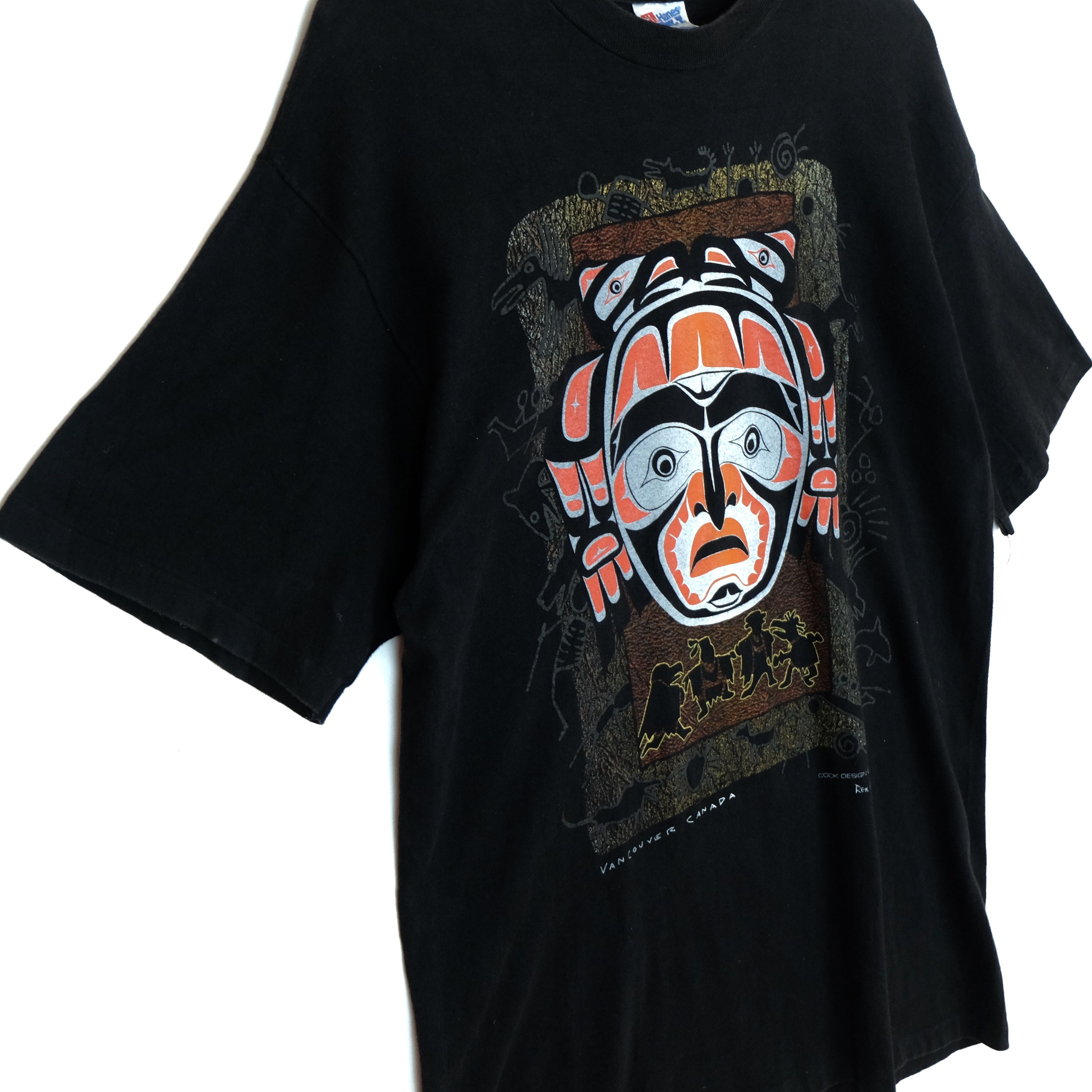 Hanes 90's HANES Vancouver Canada Ren Stacy Graphic T Shirt Size US L / EU 52-54 / 3 - 4 Thumbnail