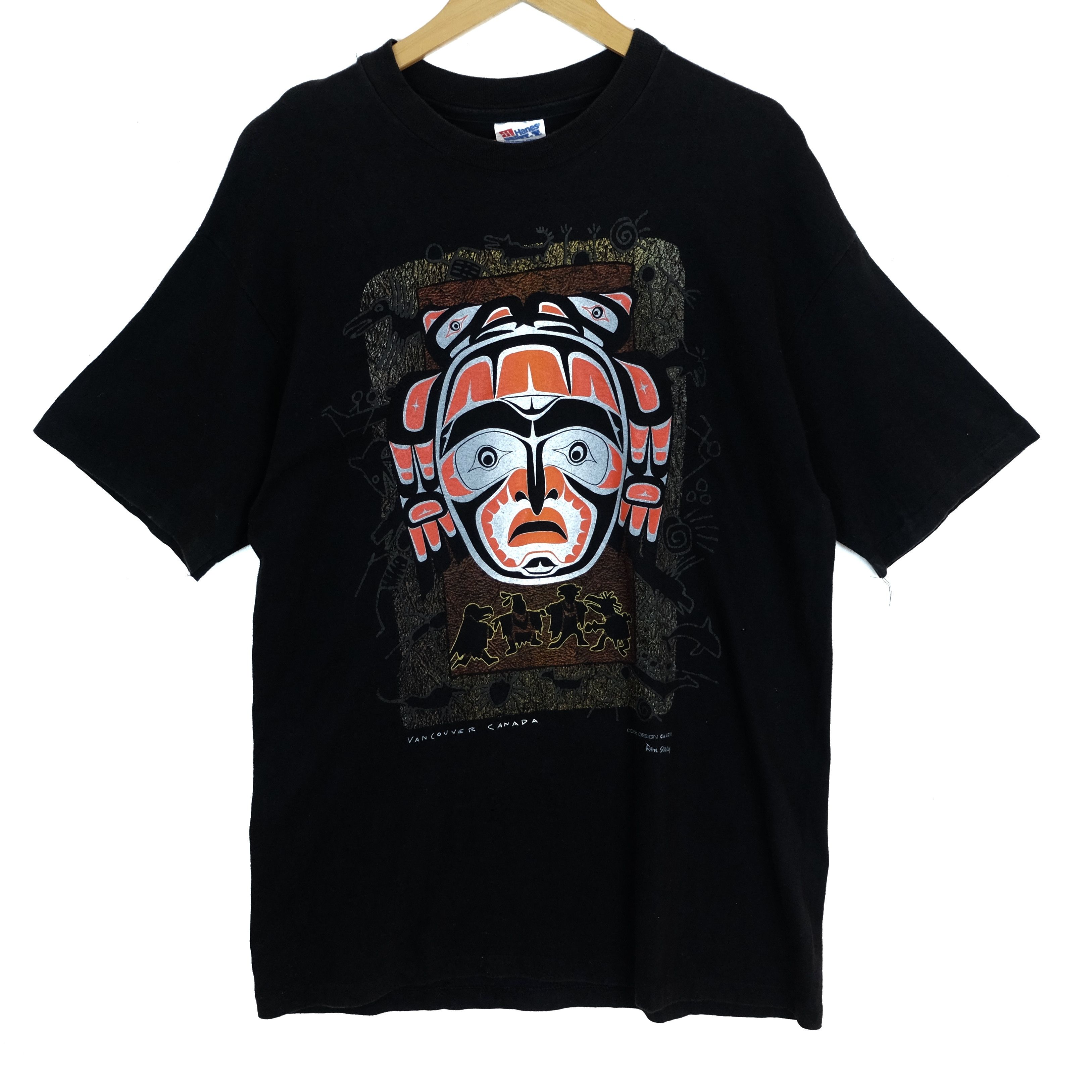Hanes 90's HANES Vancouver Canada Ren Stacy Graphic T Shirt Size US L / EU 52-54 / 3 - 2 Thumbnail