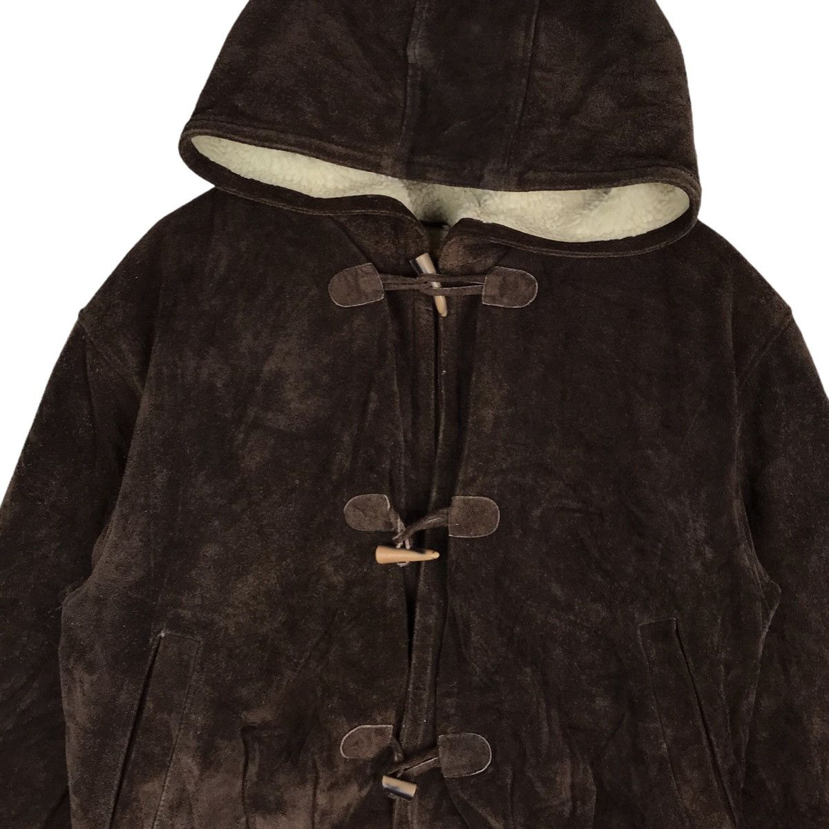 Other Vintage Outdoorsmen Hoodie Sherpa Suede Leather Jacket Size US M / EU 48-50 / 2 - 2 Thumbnail