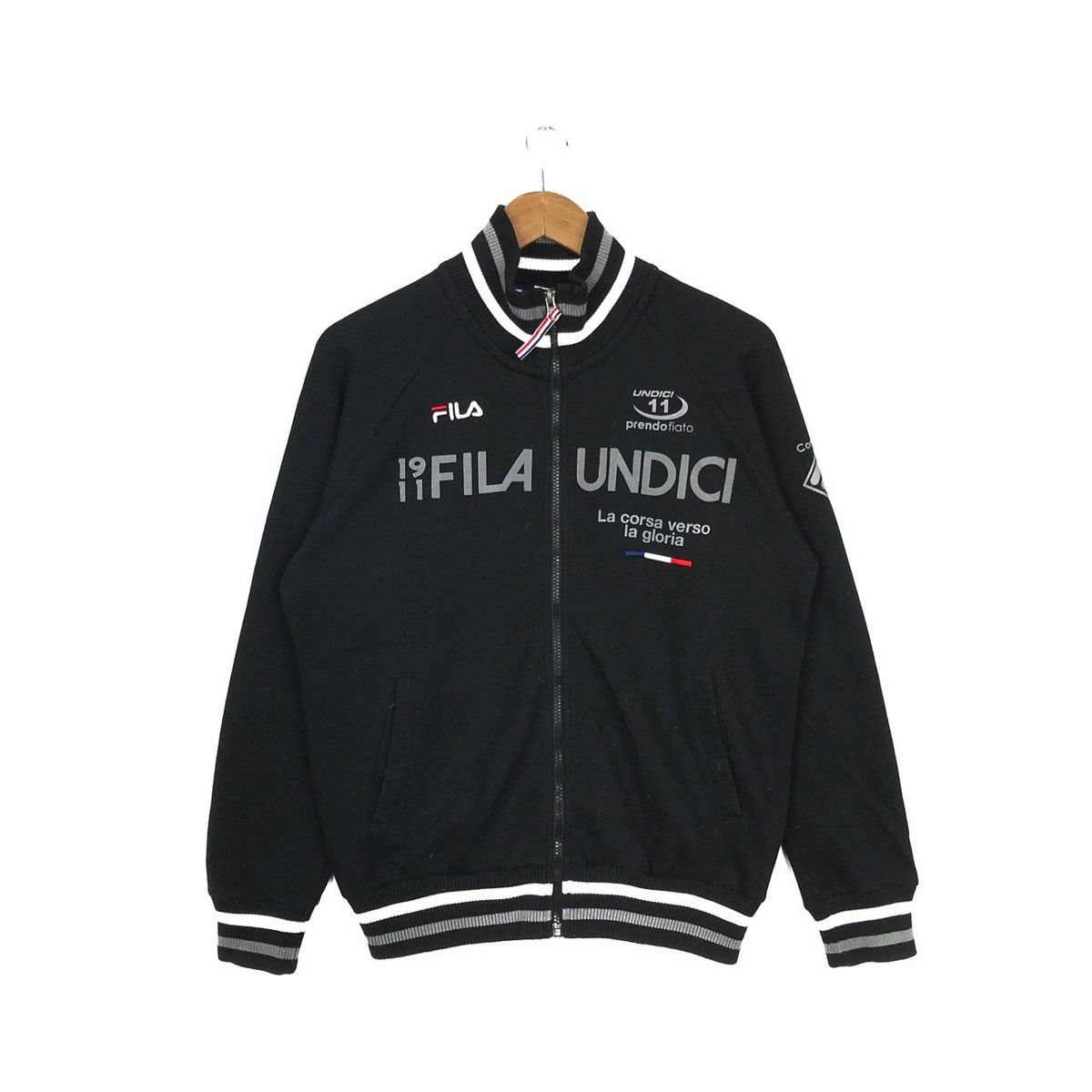 Fila Vintage Fila Zipper Sweater Cotton Jacket Size US M / EU 48-50 / 2 - 1 Thumbnail
