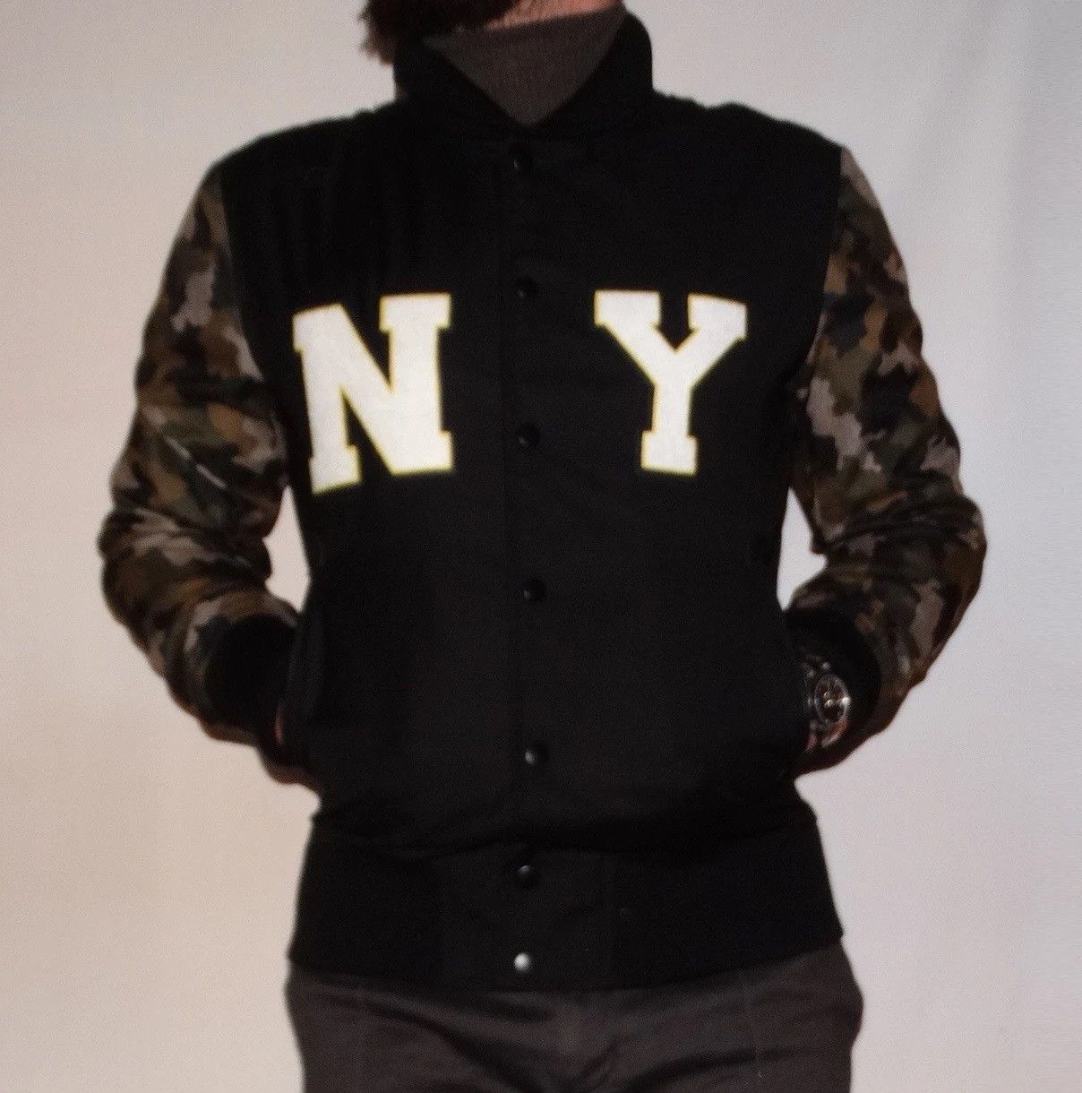Japanese Brand Y23 brth breath design number nine camo bomber NY new york Size US M / EU 48-50 / 2 - 3 Thumbnail