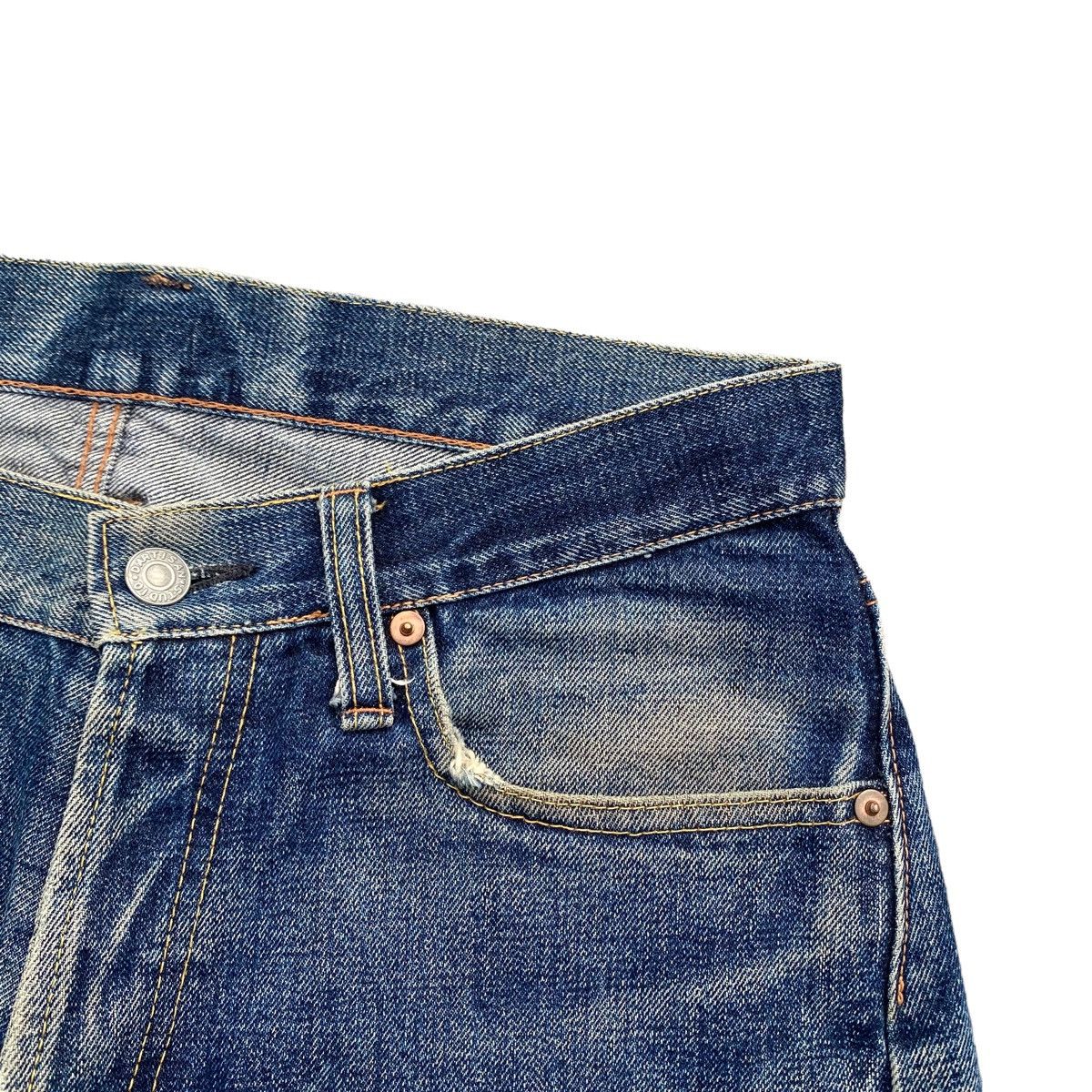 Studio D'Artisan Vtg Studio D’artisan Natural Worn Blue Selvedge Size US 31 - 4 Thumbnail