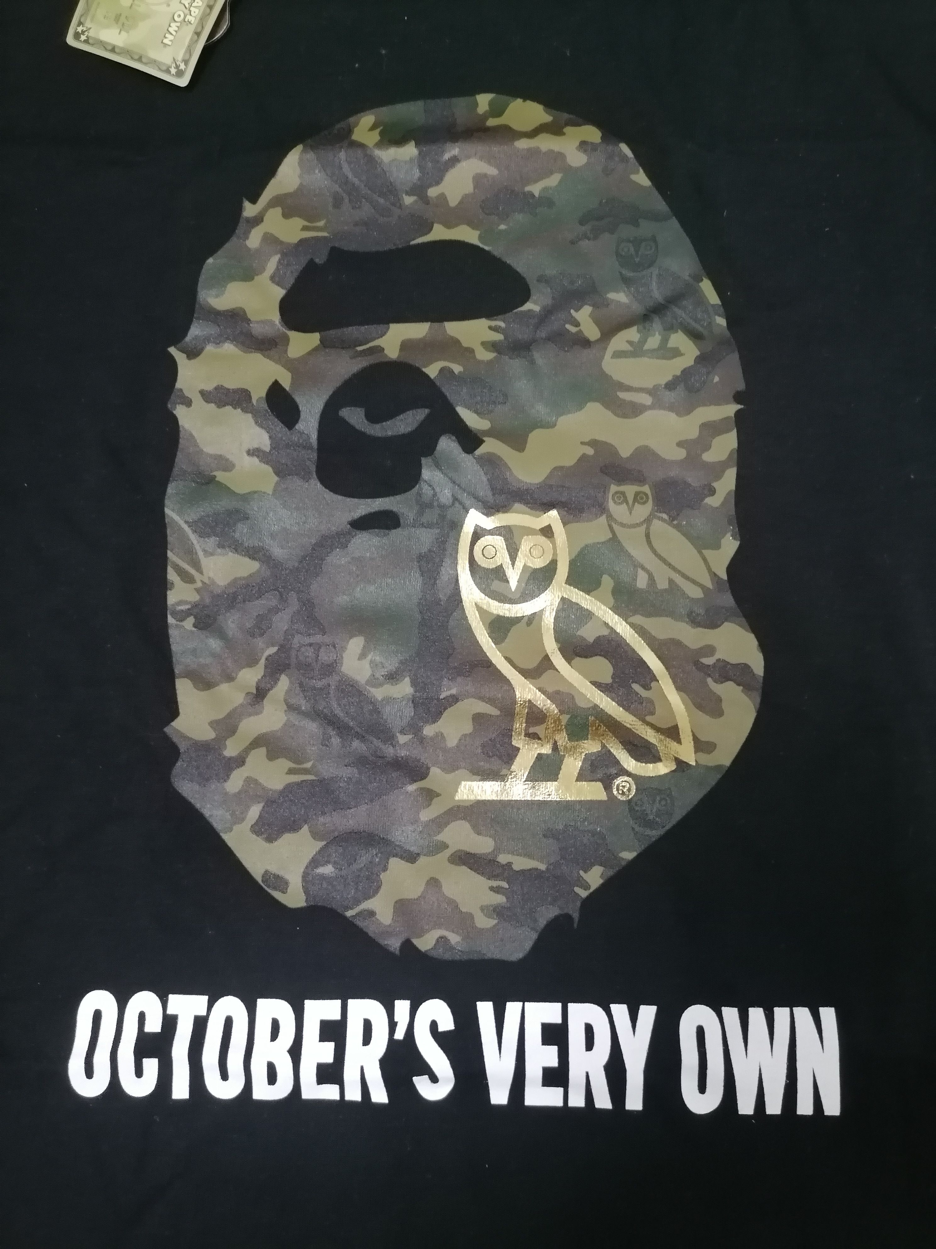 Bape × October's Very Own Bape x OVO Ape Head Tee Size US L / EU 52-54 / 3 - 3 Thumbnail