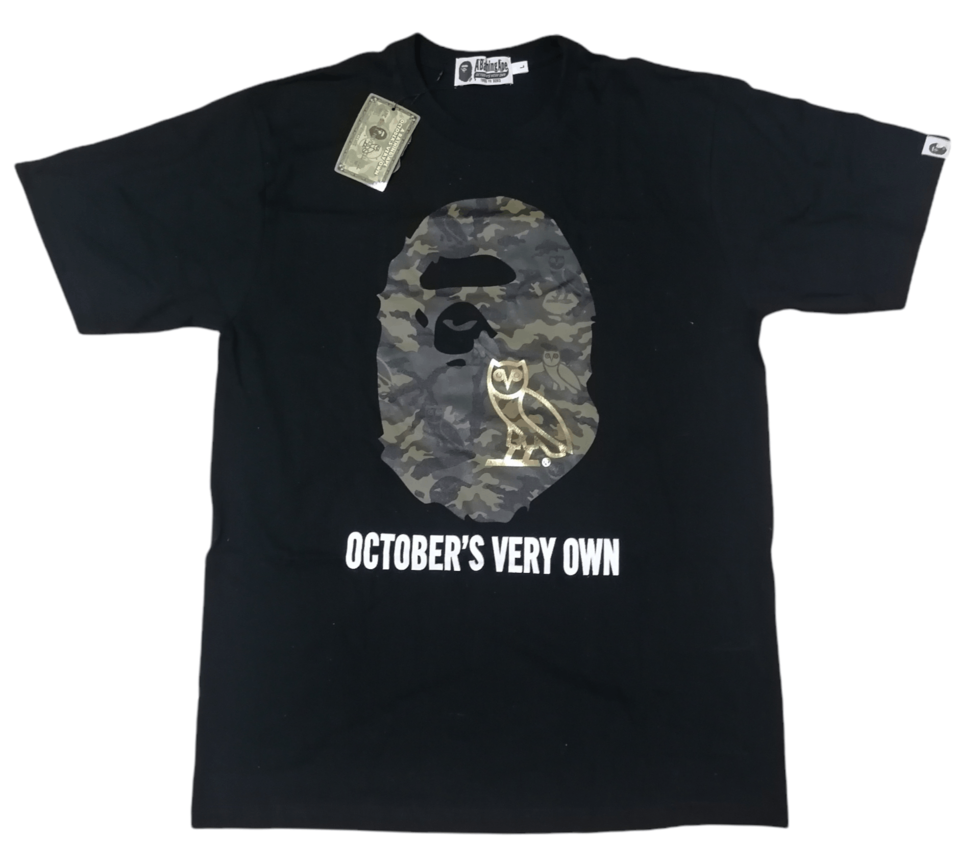 Bape × October's Very Own Bape x OVO Ape Head Tee Size US L / EU 52-54 / 3 - 1 Thumbnail