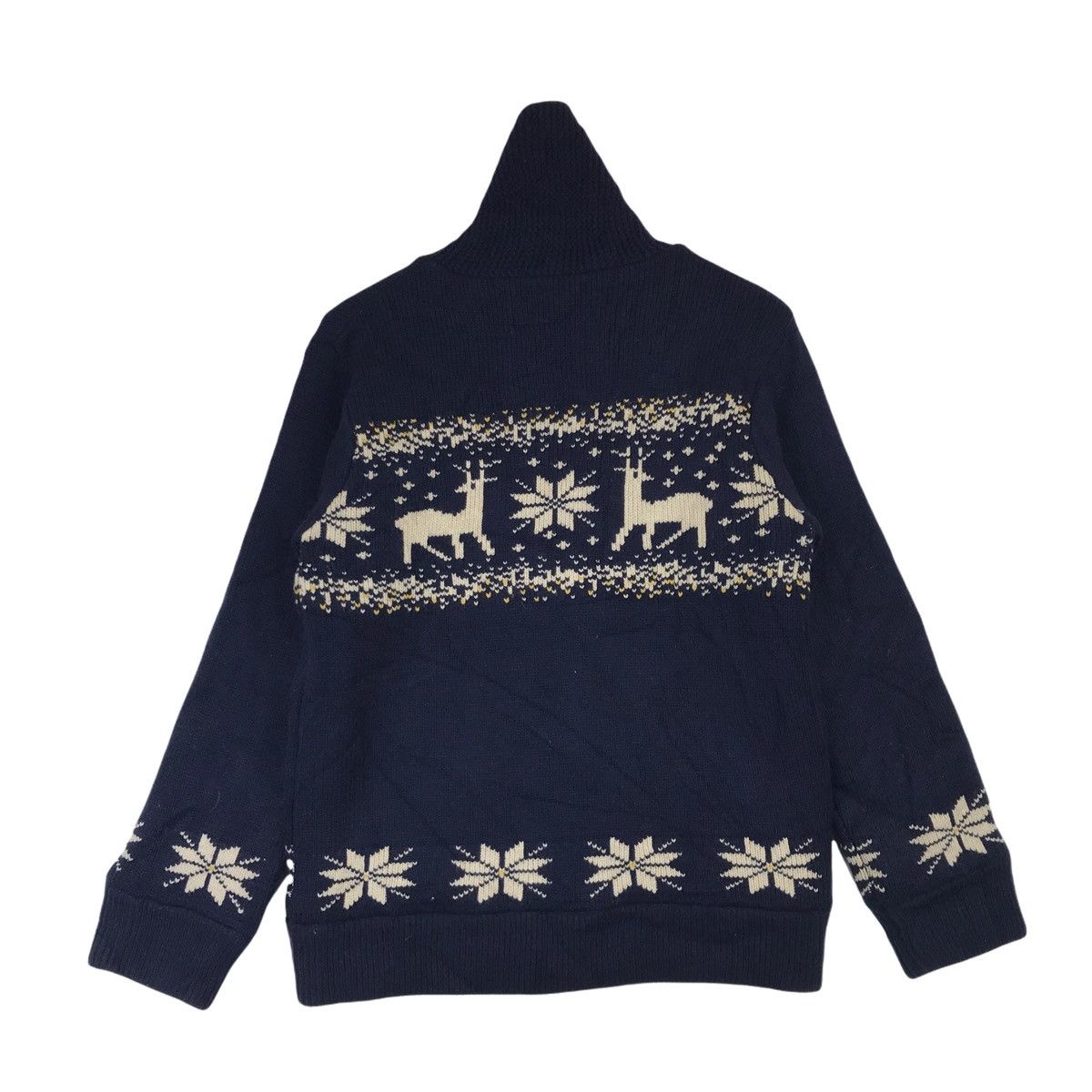 Japanese Brand Felissimo Habitat Art Work Wool Zip Up Jacket Size US M / EU 48-50 / 2 - 6 Thumbnail