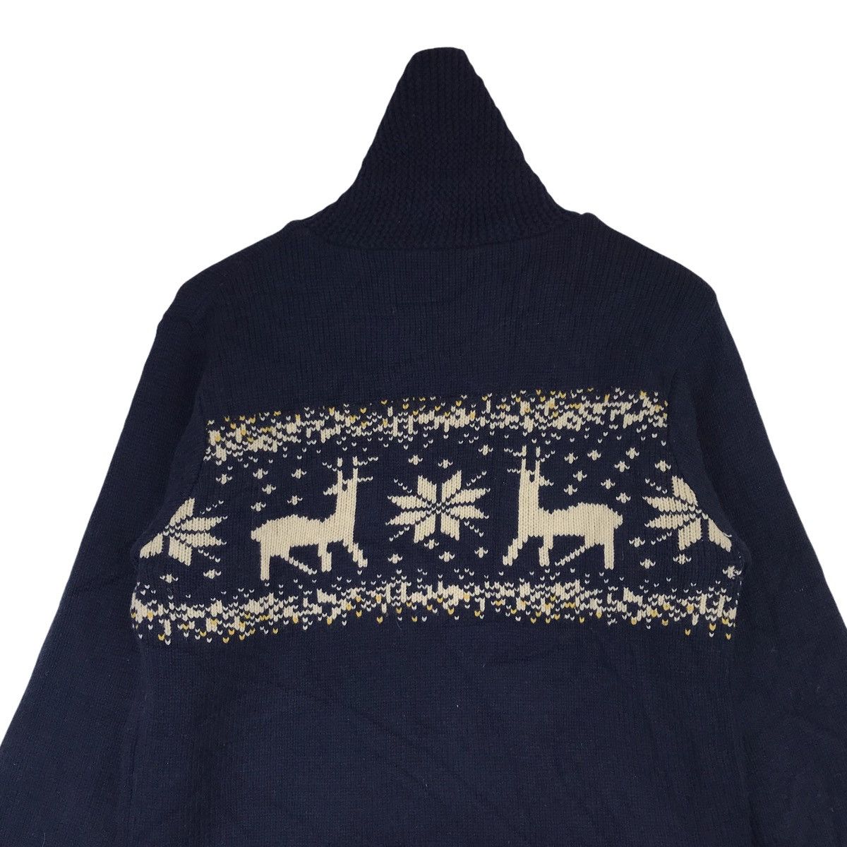 Japanese Brand Felissimo Habitat Art Work Wool Zip Up Jacket Size US M / EU 48-50 / 2 - 7 Thumbnail