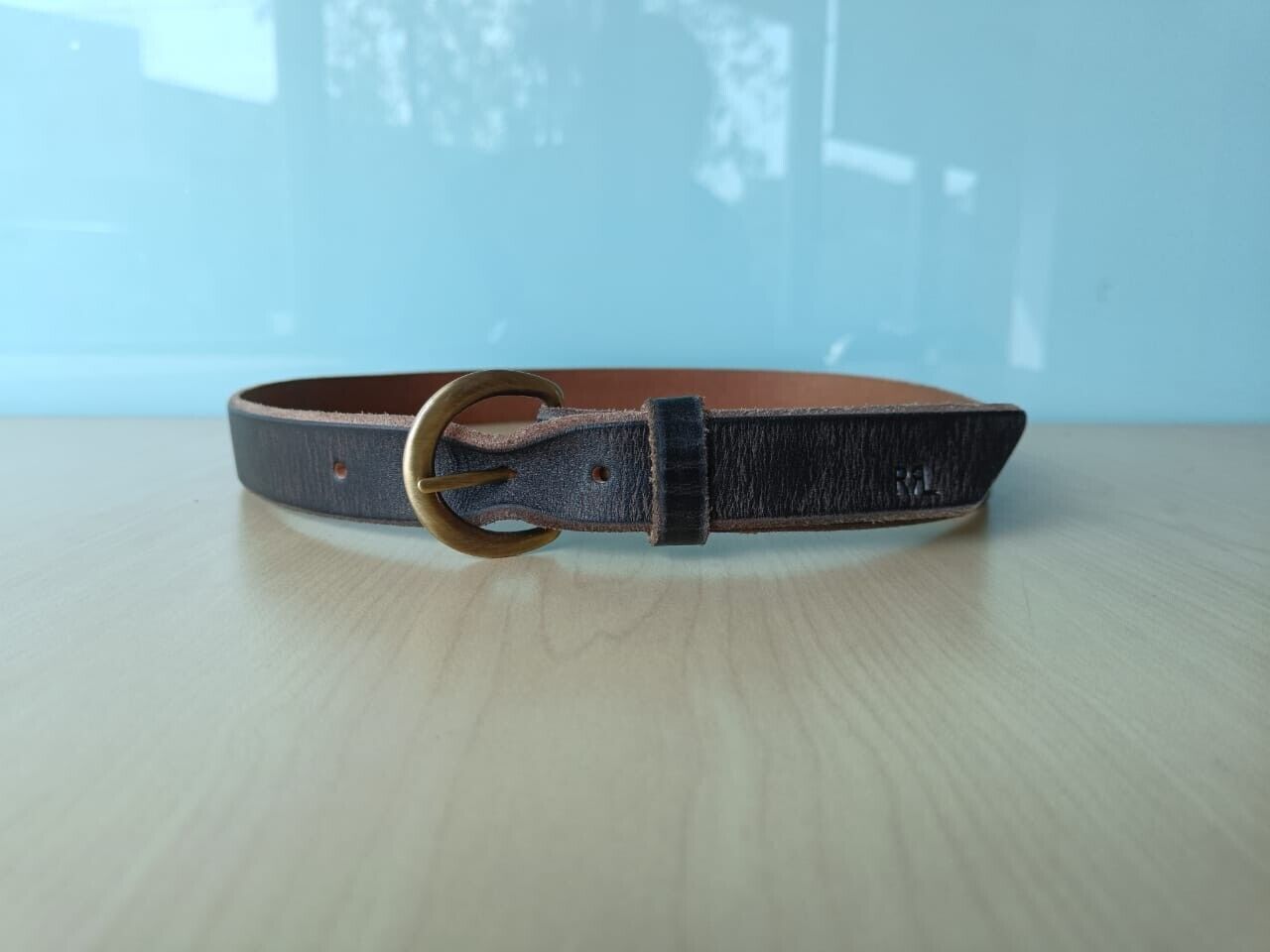 Distressed Leather Belt - Distressed Tan