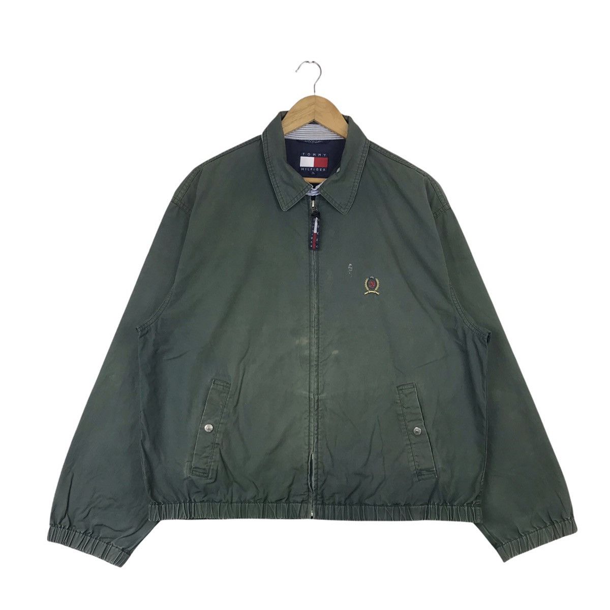 Tommy Hilfiger Vintage Faded Tommy Hilfiger Zip Up Jacket Size US M / EU 48-50 / 2 - 1 Thumbnail