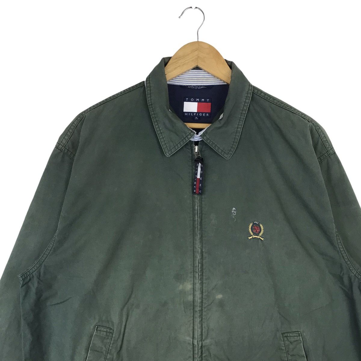 Tommy Hilfiger Vintage Faded Tommy Hilfiger Zip Up Jacket Size US M / EU 48-50 / 2 - 2 Thumbnail