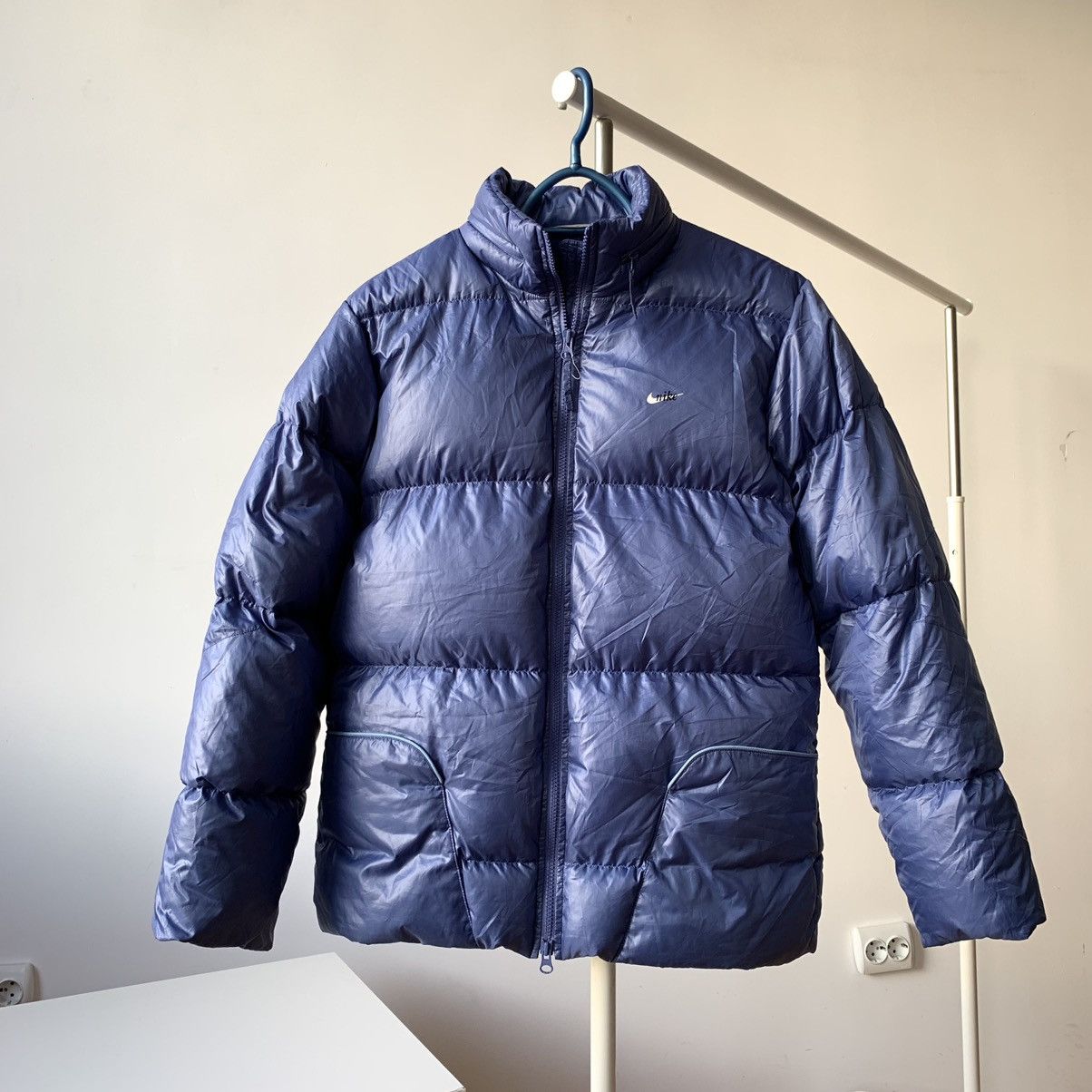 Nike 00s Nike Down Puffer Jacket Sky Blue Size M / US 6-8 / IT 42-44 - 4 Thumbnail