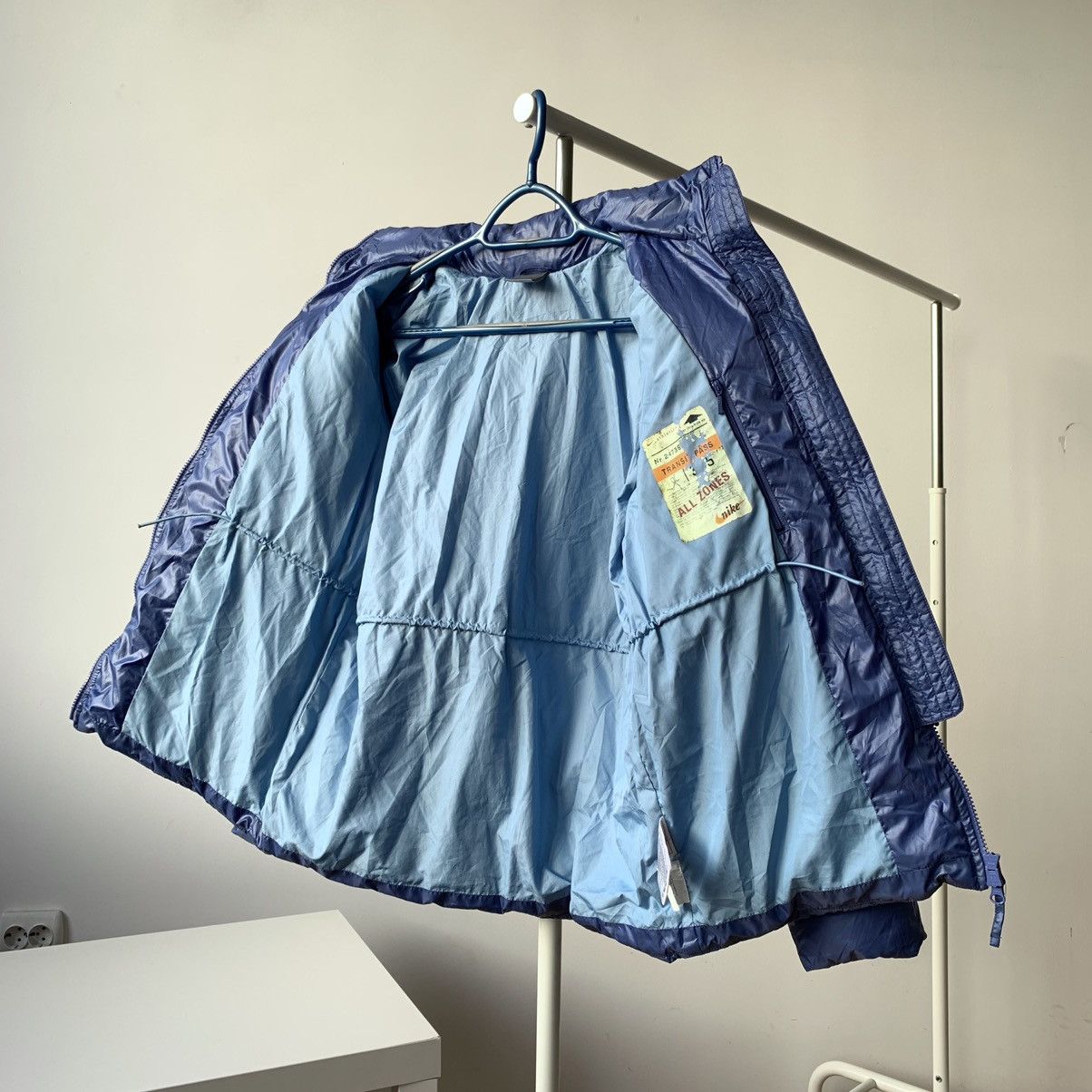 Nike 00s Nike Down Puffer Jacket Sky Blue Size M / US 6-8 / IT 42-44 - 8 Thumbnail