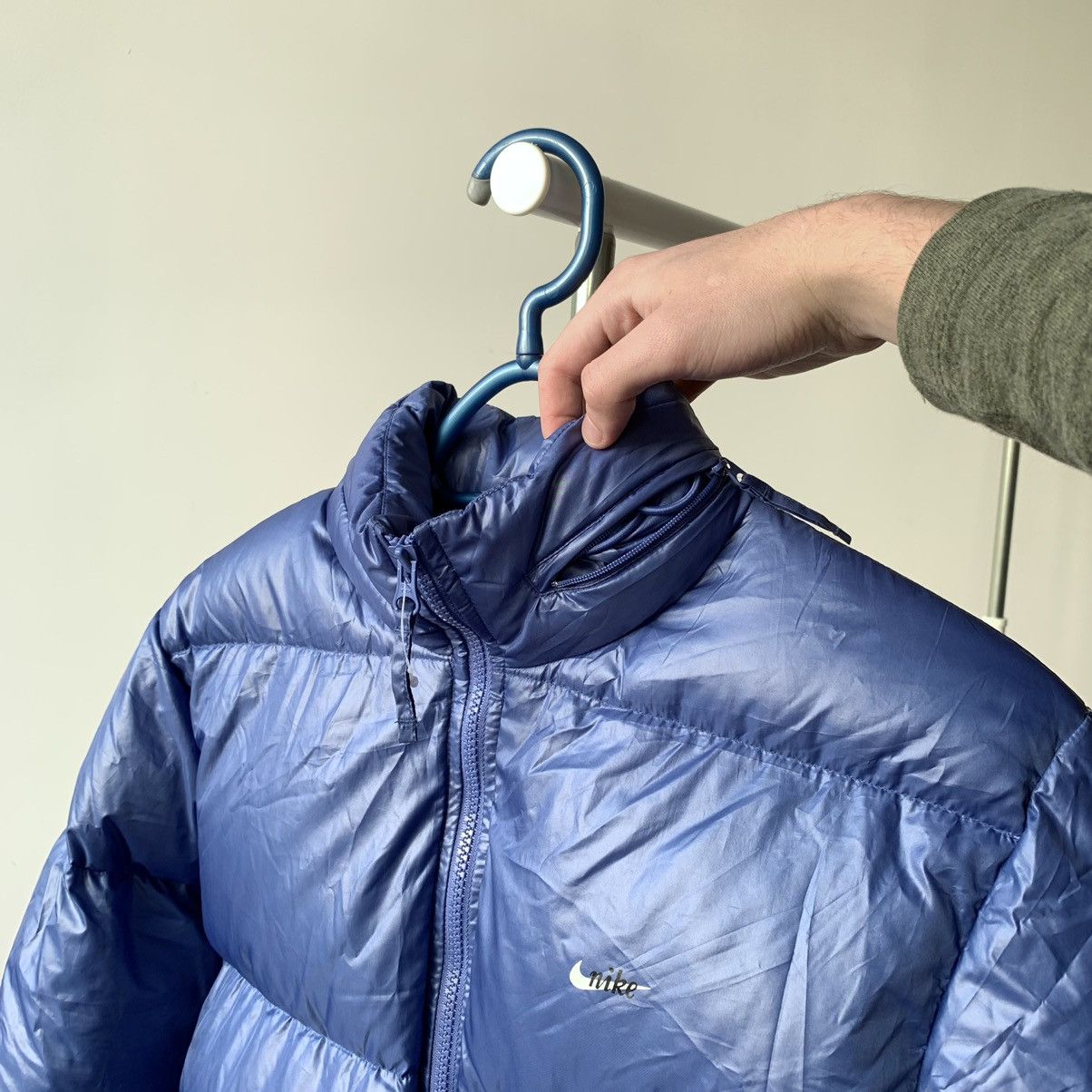 Nike 00s Nike Down Puffer Jacket Sky Blue Size M / US 6-8 / IT 42-44 - 9 Thumbnail