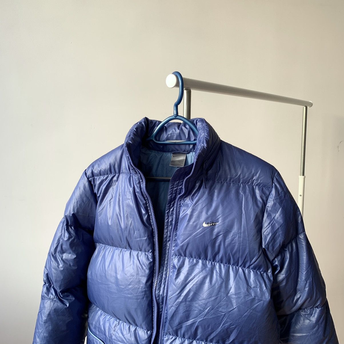 Nike 00s Nike Down Puffer Jacket Sky Blue Size M / US 6-8 / IT 42-44 - 6 Thumbnail