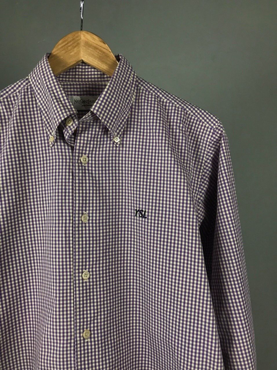 Yves Saint Laurent YSL Yves Saint Laurent Luxury Vintage Shirt Size US M / EU 48-50 / 2 - 2 Thumbnail