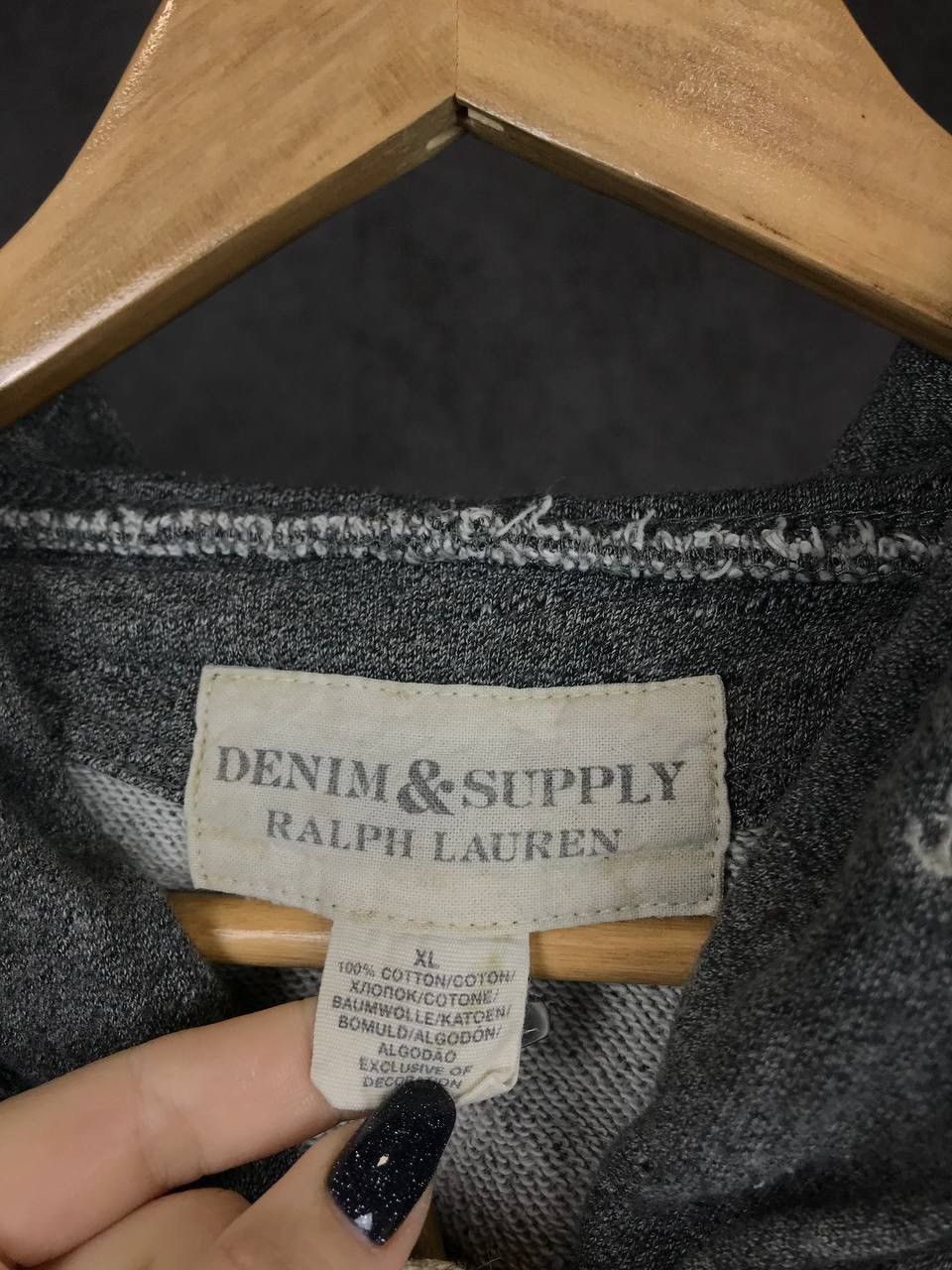 Denim & Supply Ralph Lauren Denim & Supply Ralph Lauren monogram streetwear hoodie Size US XL / EU 56 / 4 - 3 Thumbnail