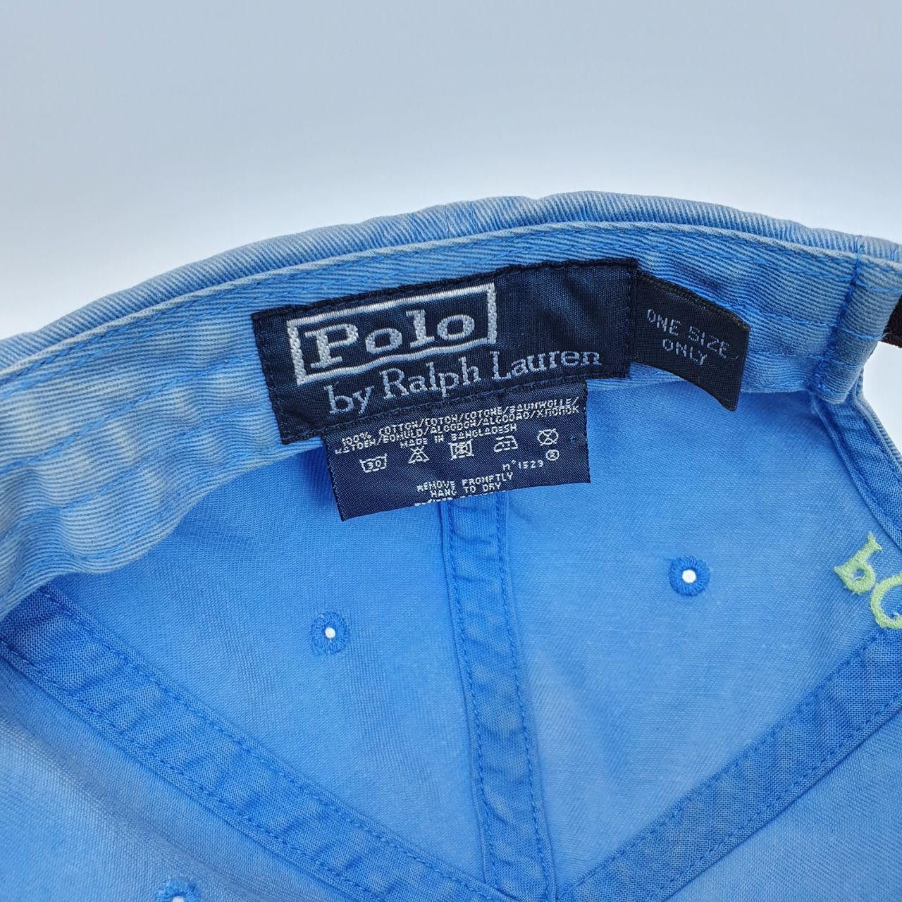 Polo Ralph Lauren × Ralph Lauren × Vintage Polo by Ralph Lauren Embroidery Logo Leather belt back Cap. Size ONE SIZE - 9 Thumbnail