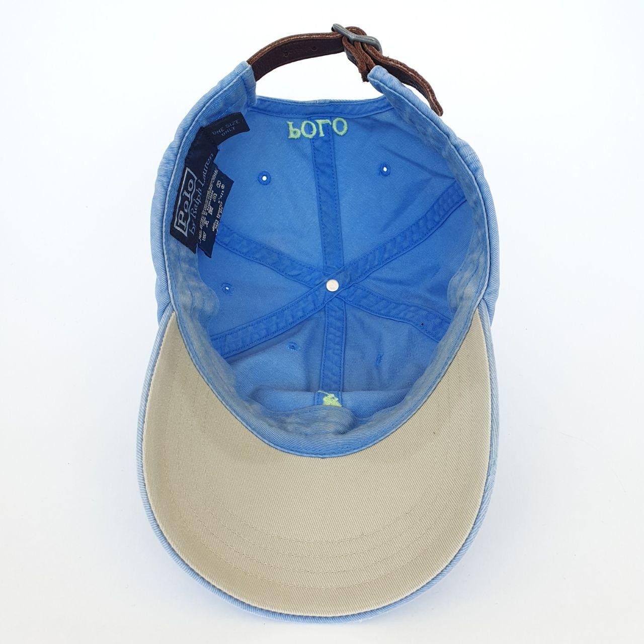 Polo Ralph Lauren × Ralph Lauren × Vintage Polo by Ralph Lauren Embroidery Logo Leather belt back Cap. Size ONE SIZE - 8 Thumbnail