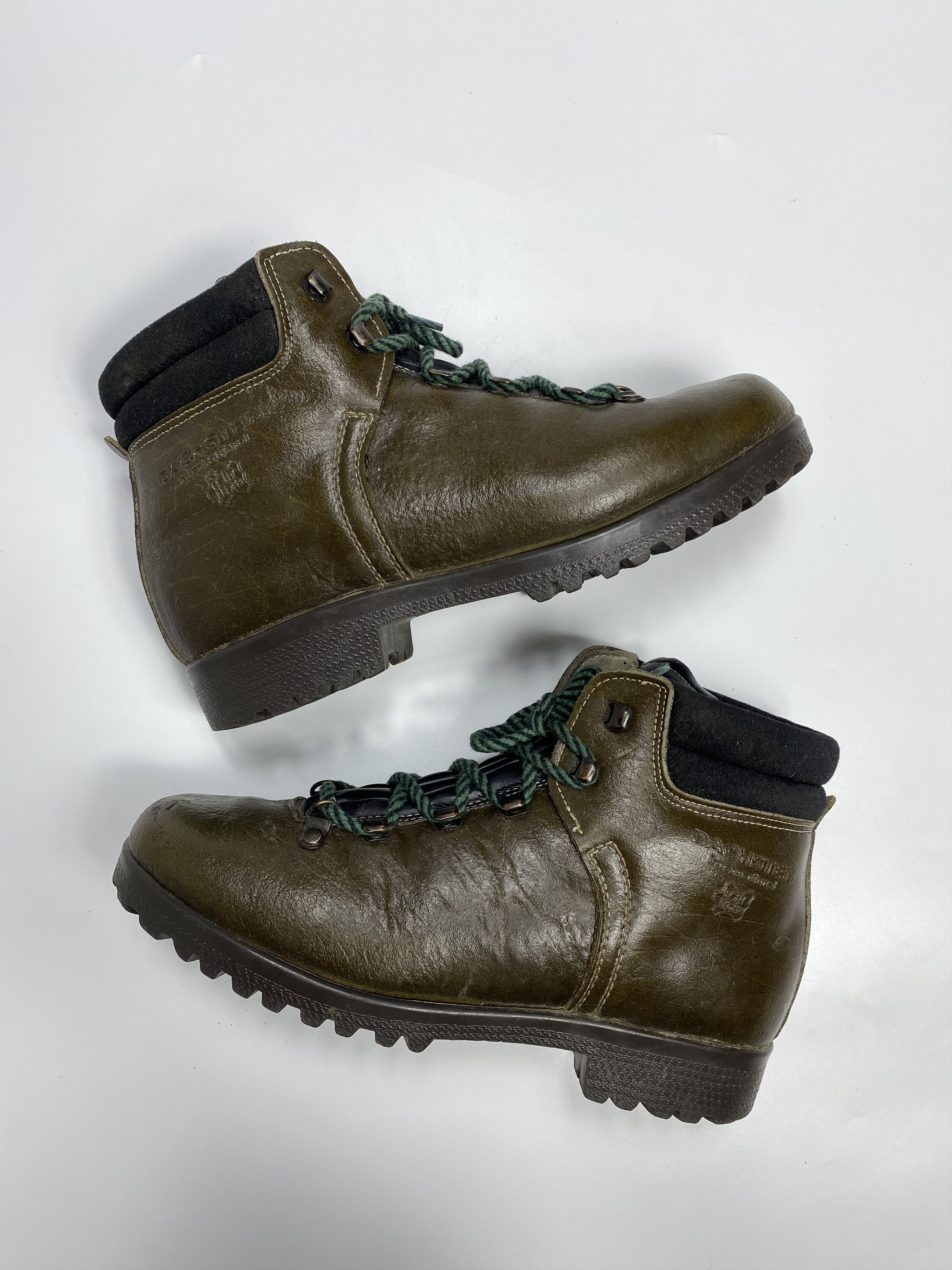Genuine Leather Dachstein 80s Vintage Mountaineering Hiking Leather Boots Size US 7 / EU 40 - 3 Thumbnail