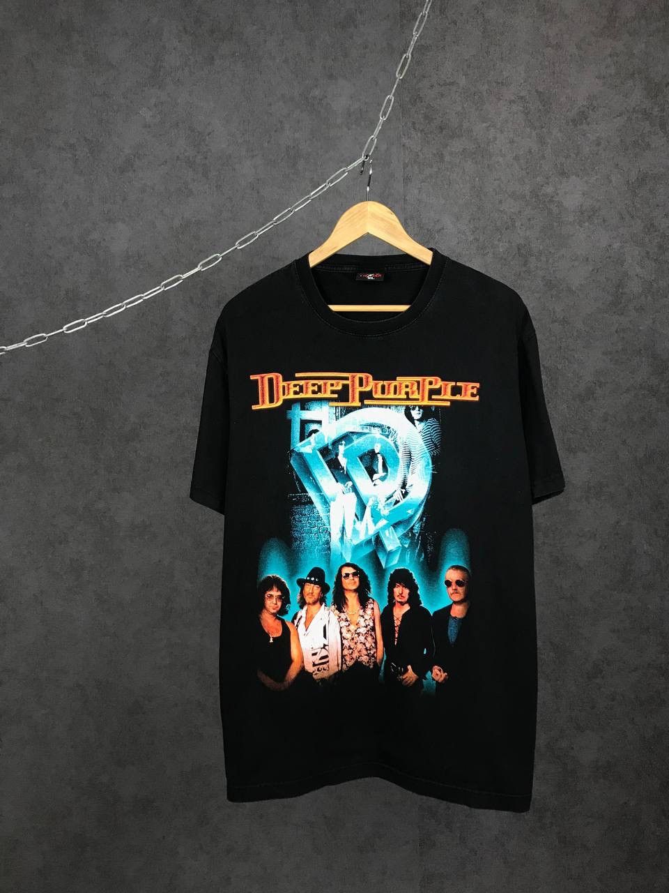Deep Purple vintage rock band overprinted tee