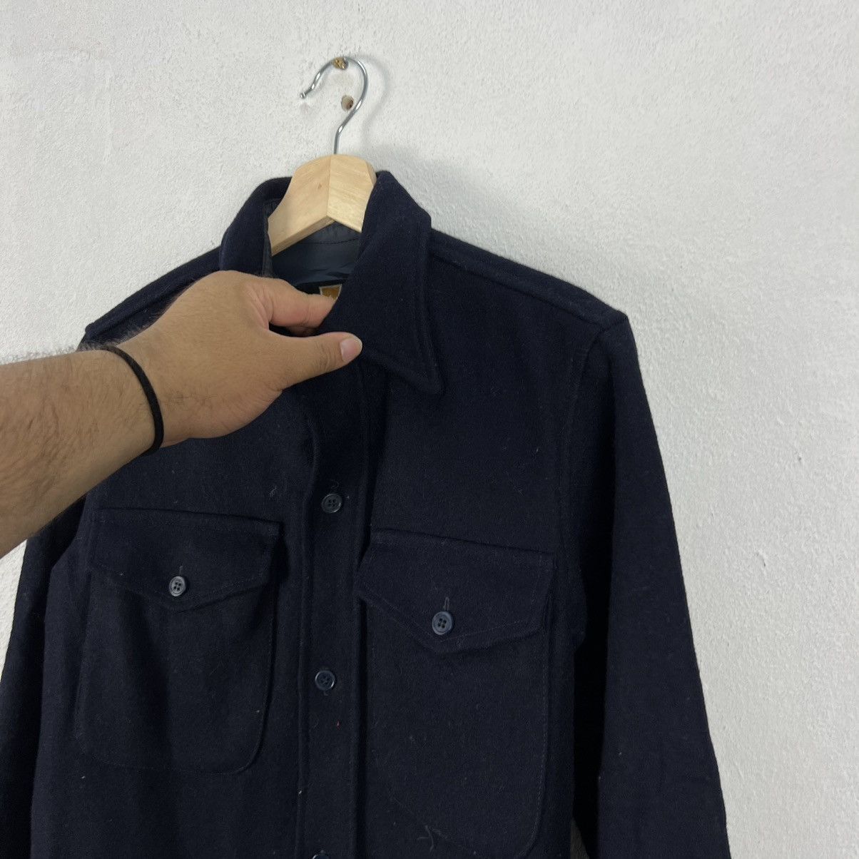 Japanese Brand VINTAGE WRANGLER SHIRT BUTTON UPS WOOL Size US M / EU 48-50 / 2 - 6 Thumbnail