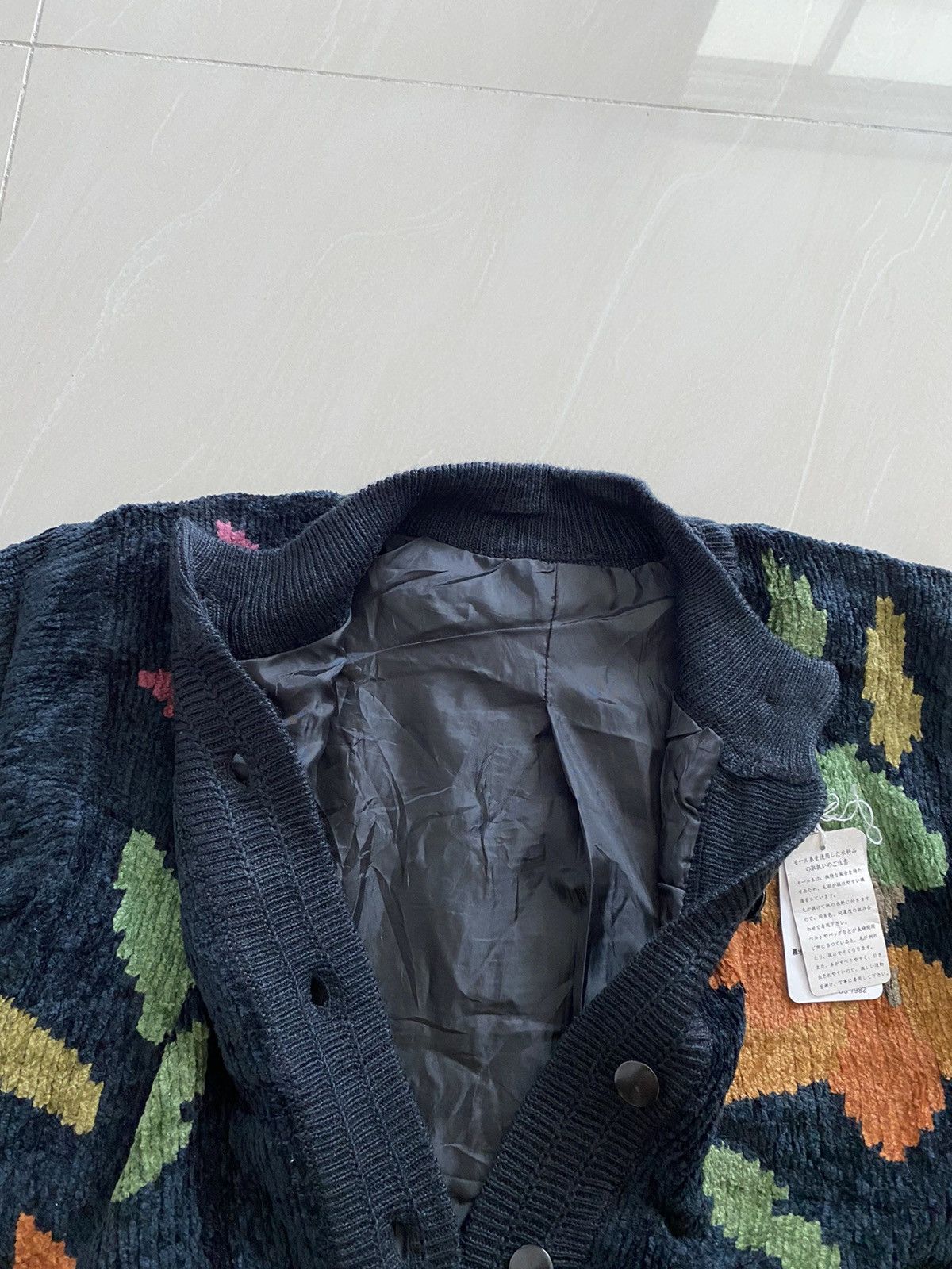 Japanese Brand Lyabacot Cardigan button Pachwork design kapital 🇯🇵 Size US L / EU 52-54 / 3 - 8 Thumbnail