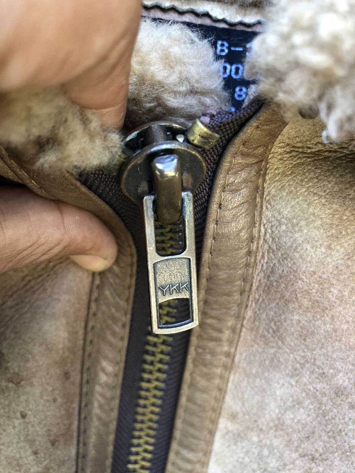 Aviator Nation 🔥B3US Army Air Force Sheepskin Shearling Jacket Coat Size US L / EU 52-54 / 3 - 5 Thumbnail