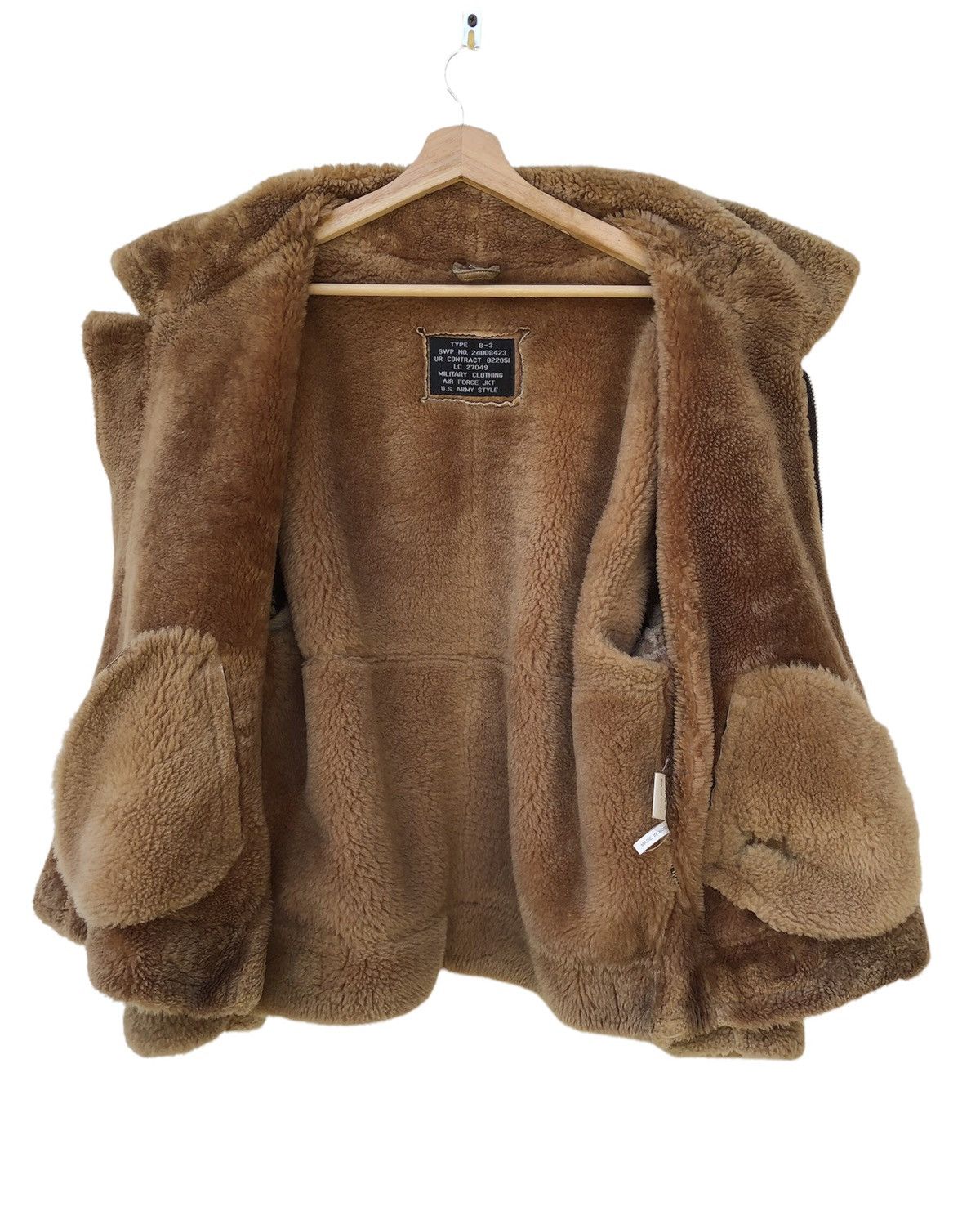 Aviator Nation 🔥B3US Army Air Force Sheepskin Shearling Jacket Coat Size US L / EU 52-54 / 3 - 3 Thumbnail