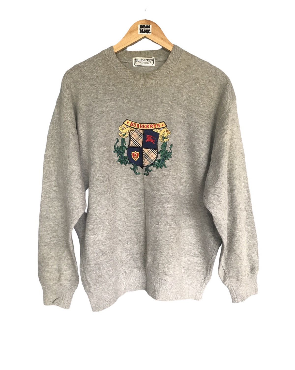 Burberry VTG BURBERRYS SWEATSHIRT Size US L / EU 52-54 / 3 - 1 Thumbnail