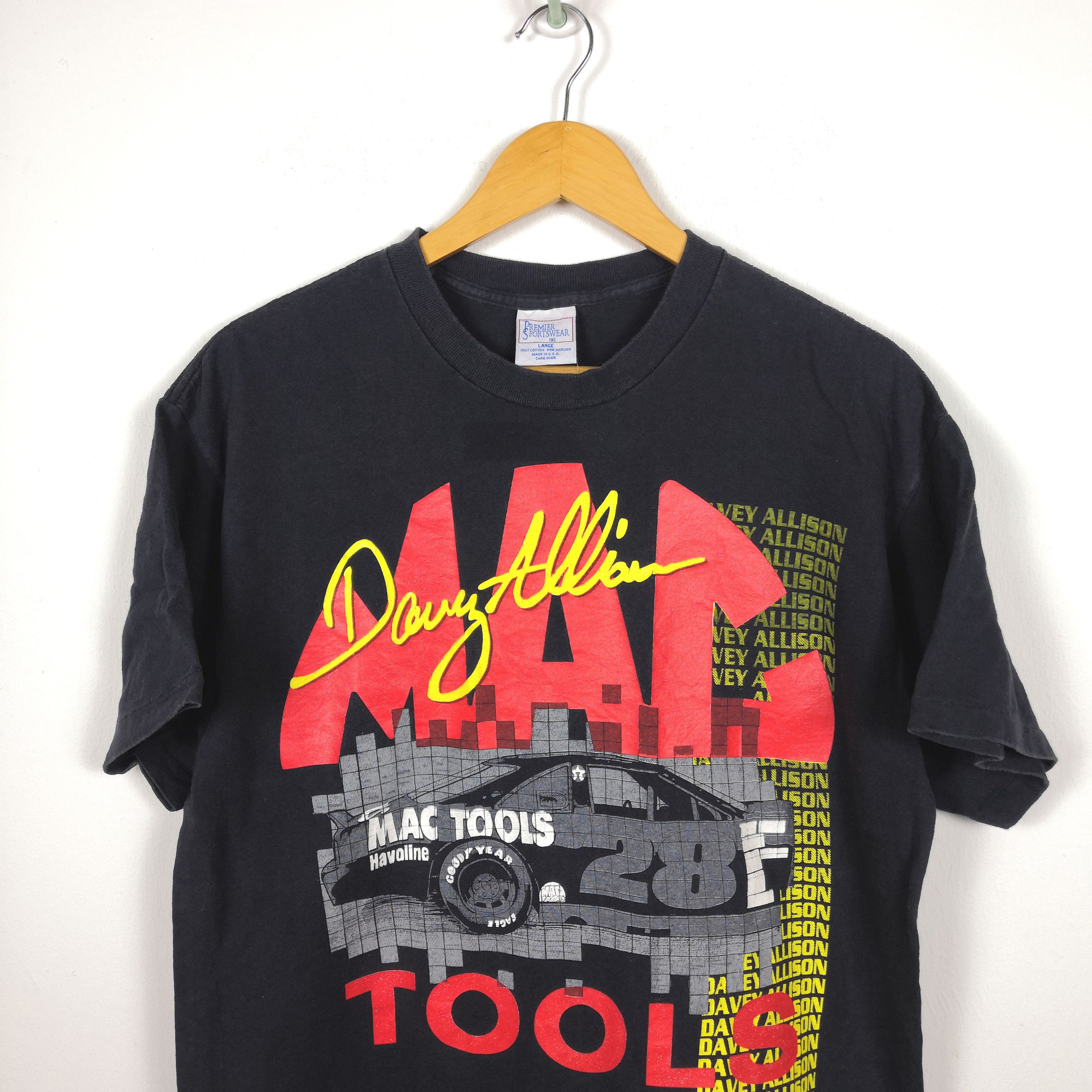 NASCAR × Vintage Vintage Davey Allison MAC Tools T-Shirt Havoline Goodyear Size US L / EU 52-54 / 3 - 2 Thumbnail
