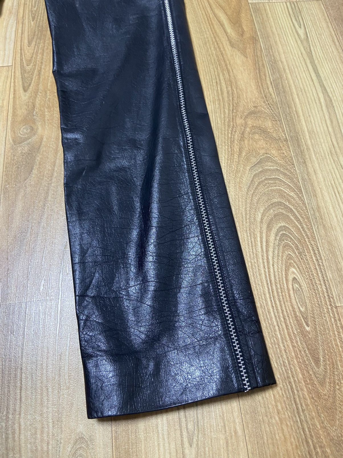 Chanel 34 Chanel Calfskin leather side zipper biker pants jeans Size 25" / US 0 / IT 36 - 3 Thumbnail