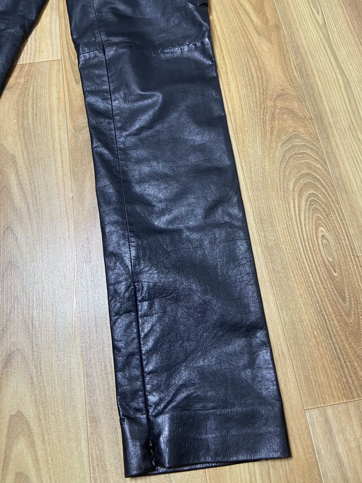 Chanel 34 Chanel Calfskin leather side zipper biker pants jeans Size 25" / US 0 / IT 36 - 8 Thumbnail