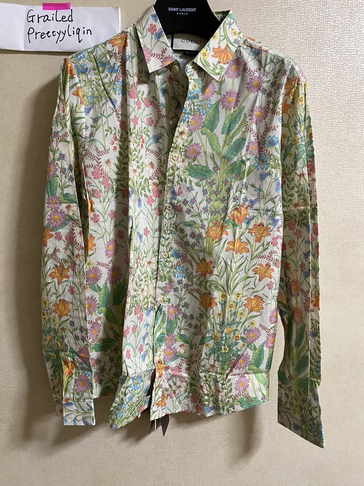Gucci Rare-floral shirt By Alexandre Michelle Size US M / EU 48-50 / 2 - 2 Thumbnail