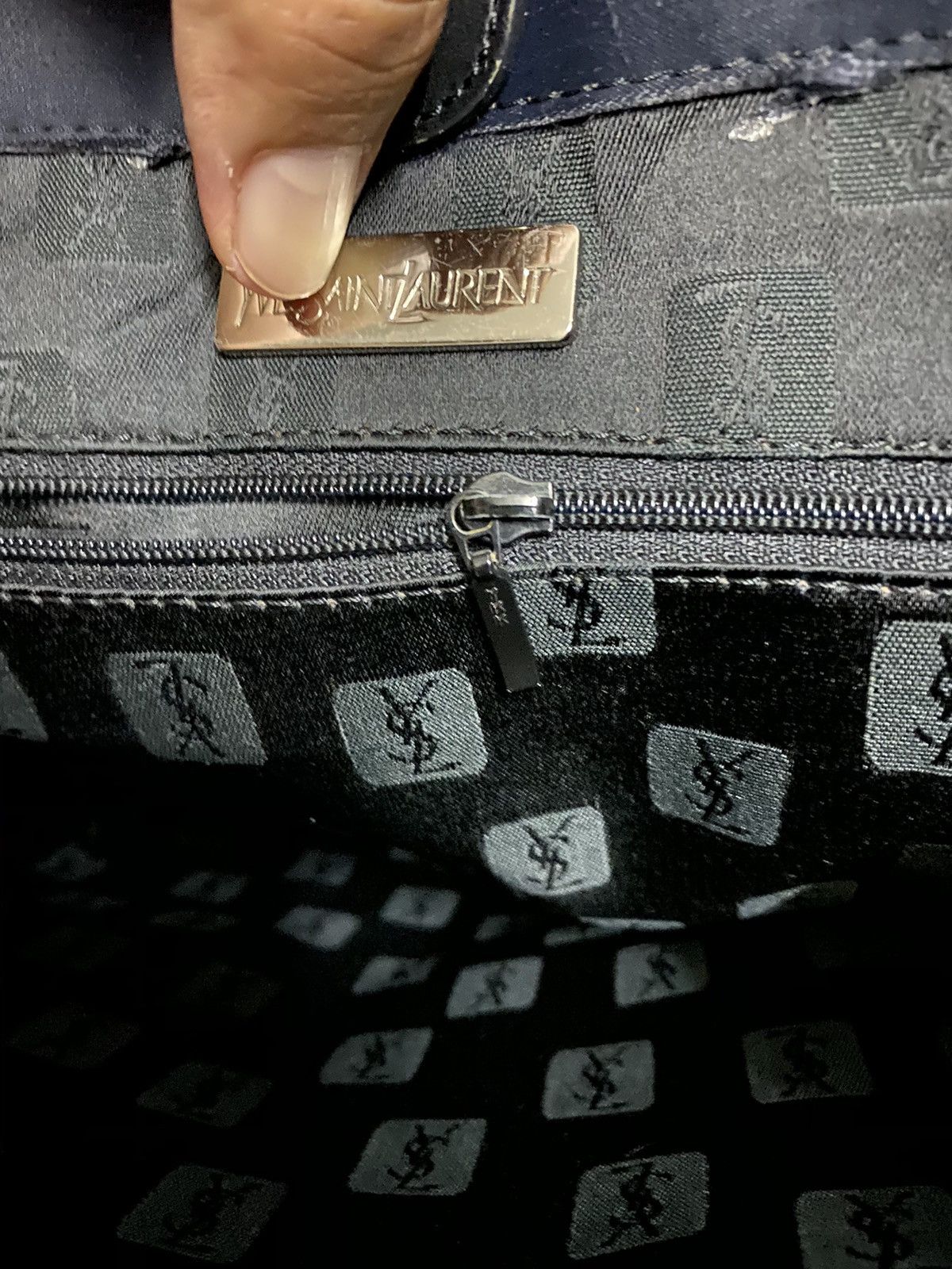 Vintage × Yves Saint Laurent Vintage YvesSaintLaurent BigLogo Totebag Size ONE SIZE - 11 Thumbnail