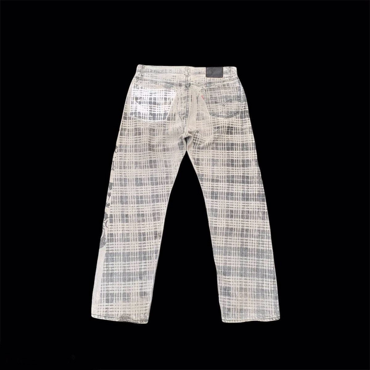 Levi's × Vintage 💥RARE! Levi’s x Montage Crowd Denim Faded Pants Art Size US 35 - 2 Thumbnail