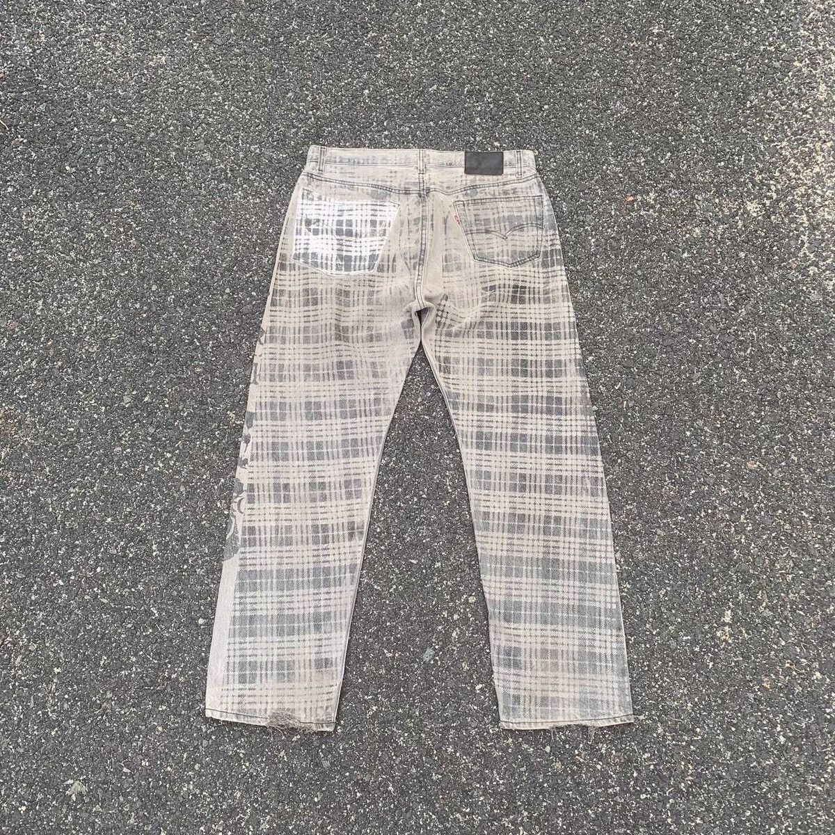 Levi's × Vintage 💥RARE! Levi’s x Montage Crowd Denim Faded Pants Art Size US 35 - 12 Thumbnail
