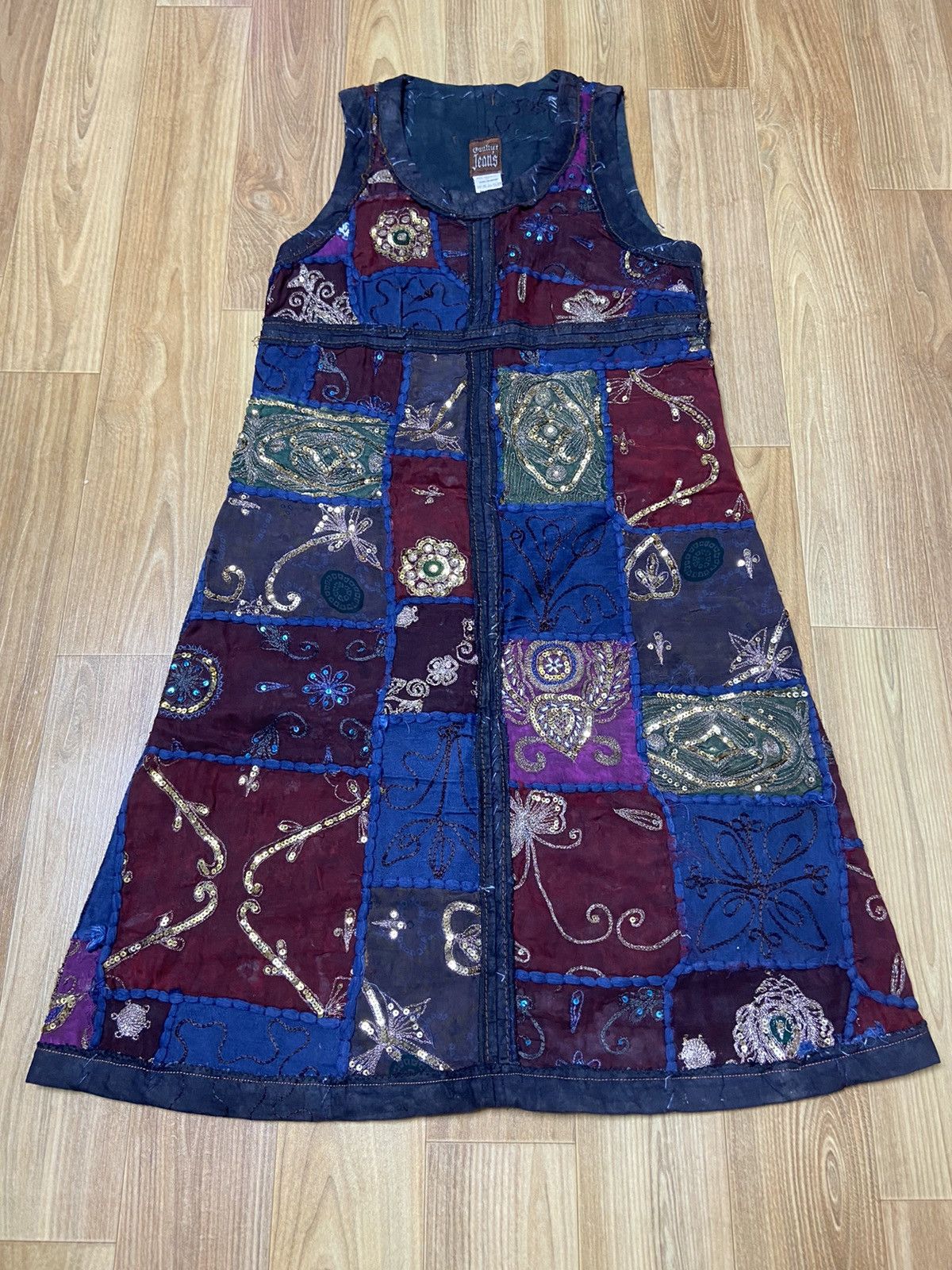36 Jean Paul gaultier ss99 Indian sequin patchwork dress