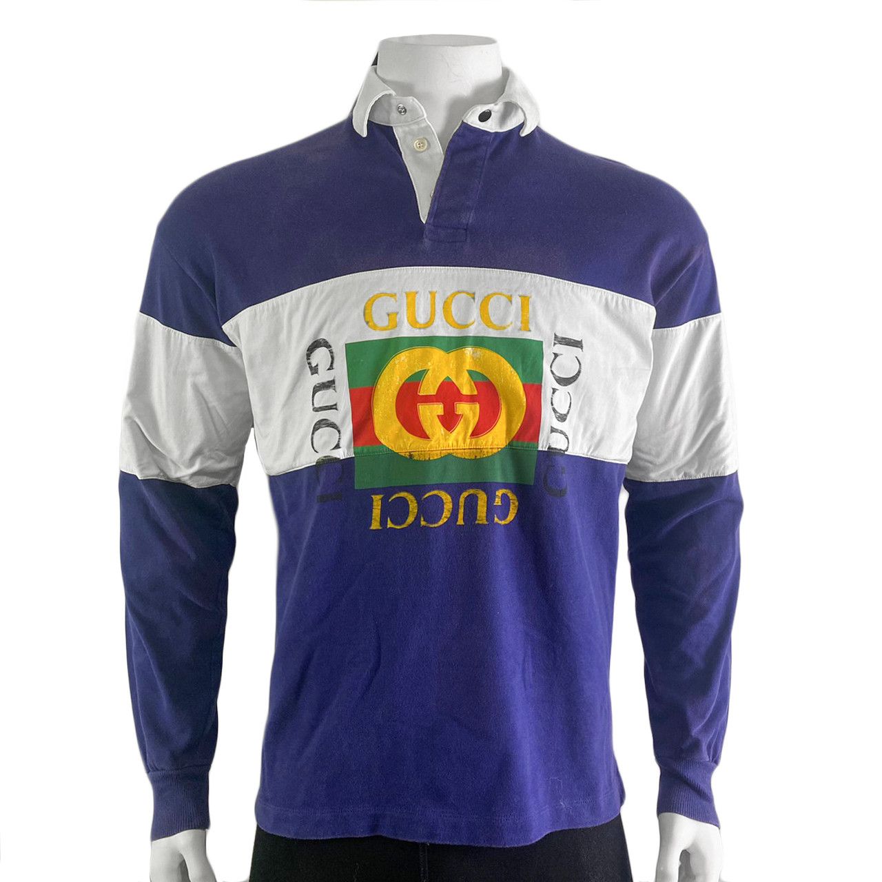 Gucci Gucci Logo Rugby Polo Shirt Size US S / EU 44-46 / 1 - 1 Thumbnail