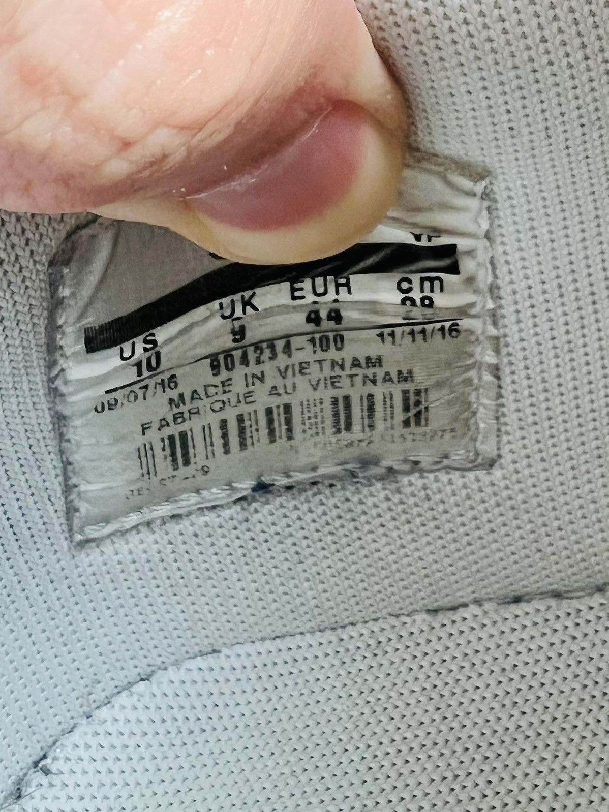 Nike Nike Dunk Low Triple White Size US 10 / EU 43 - 8 Thumbnail