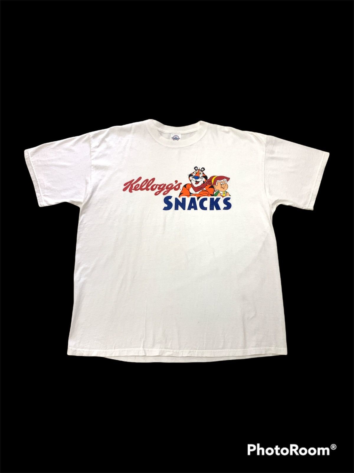 Vintage KELLOG'S SNACKS PROMO TEE SHIRT Size US XL / EU 56 / 4 - 1 Thumbnail